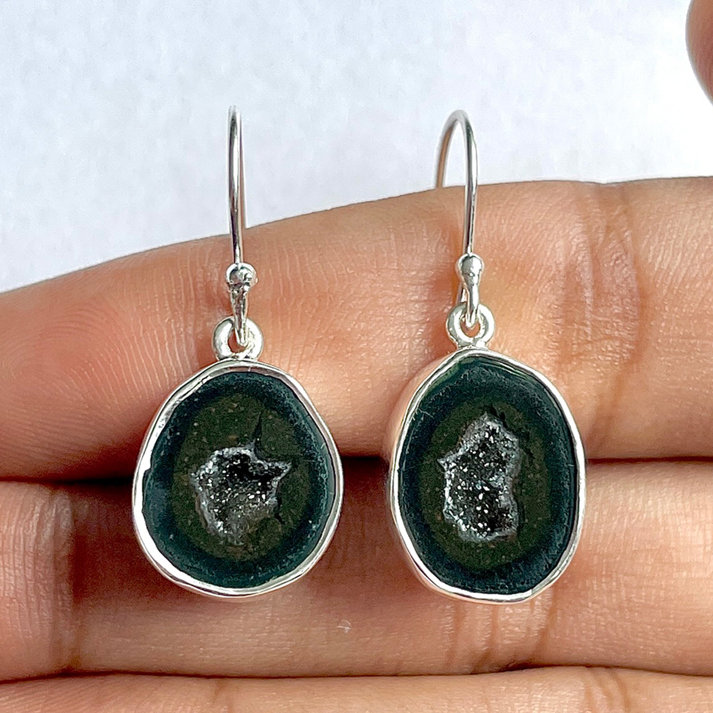 Coconut Geode Earring-(CCG-3-5)