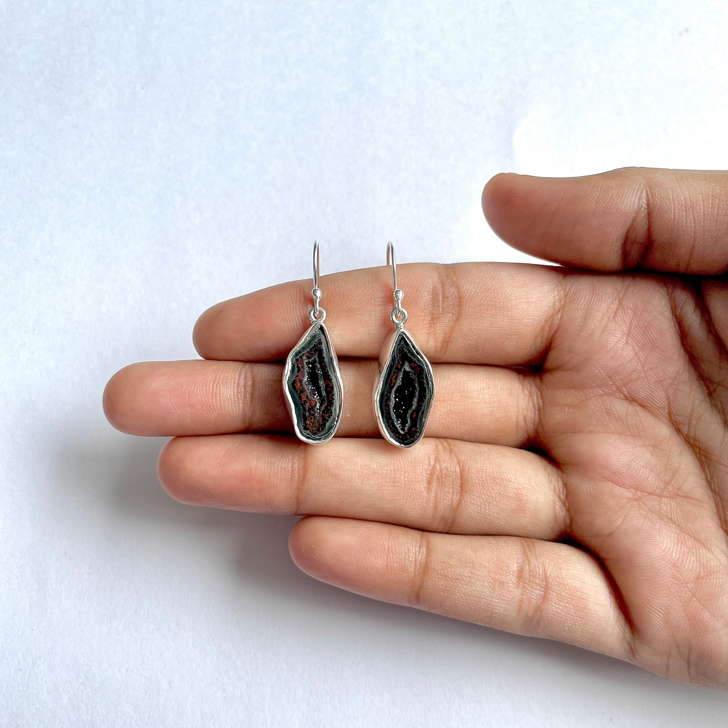 Coconut Geode Earring-(CCG-3-6)