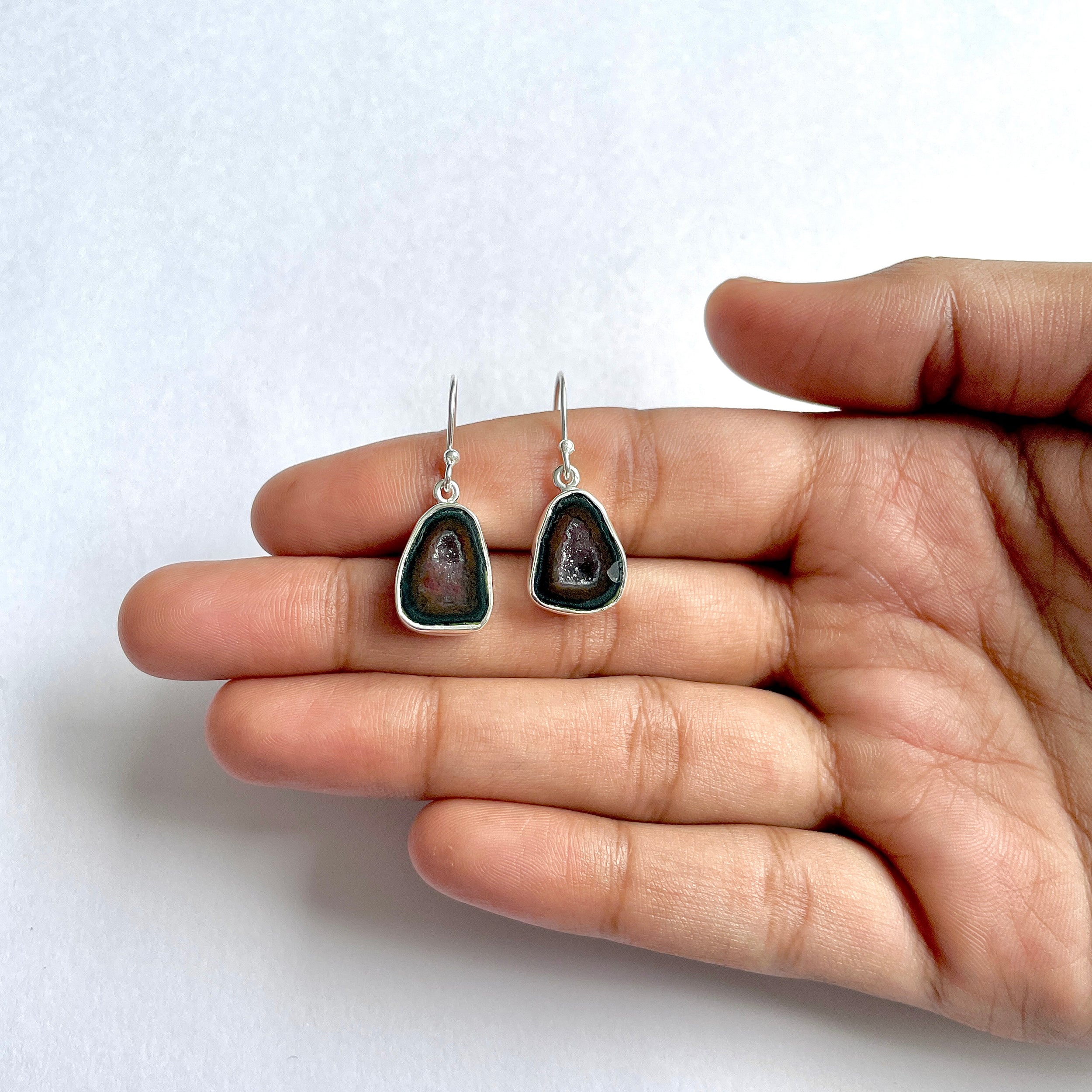 Coconut Geode Earring-(CCG-3-7)