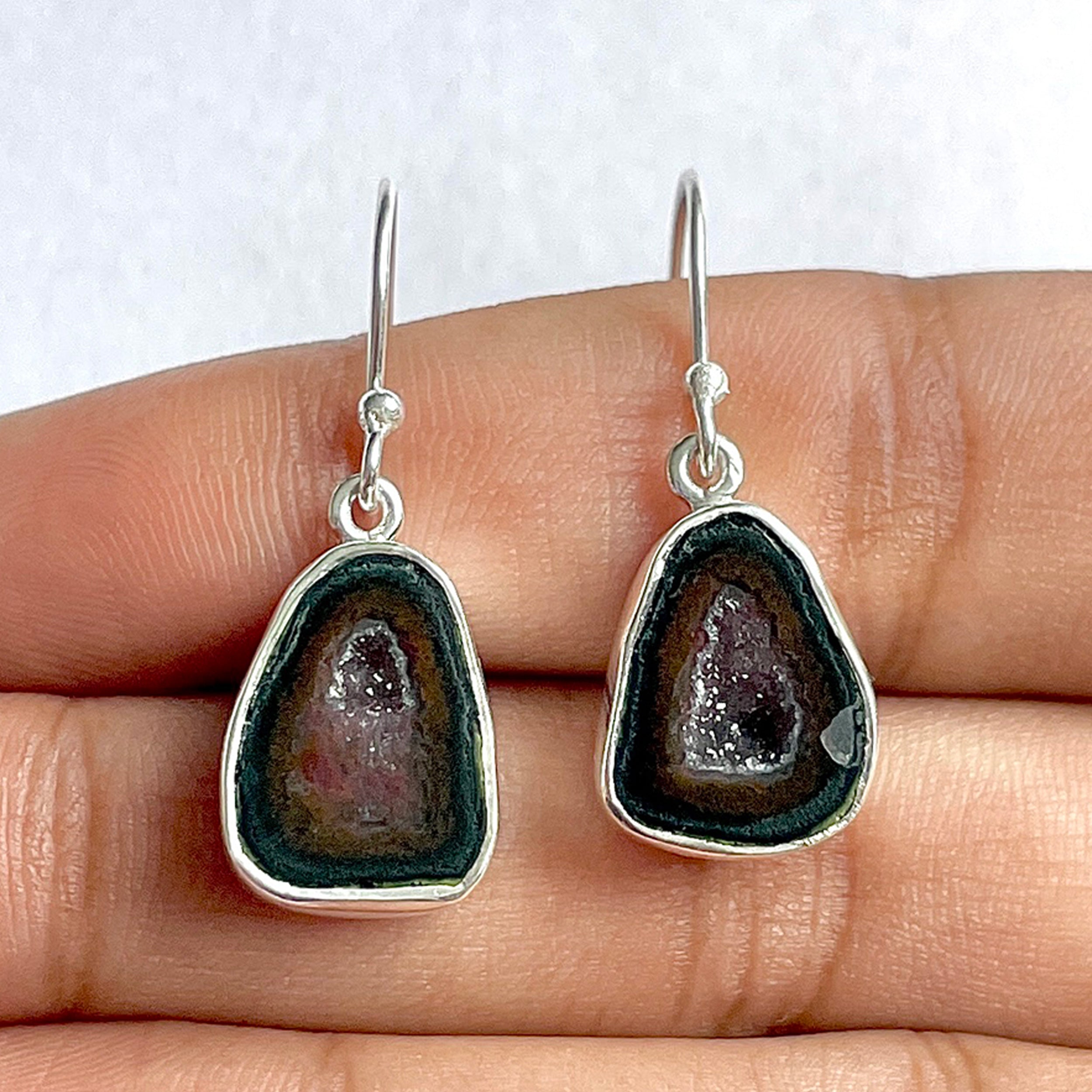 Coconut Geode Earring-(CCG-3-7)