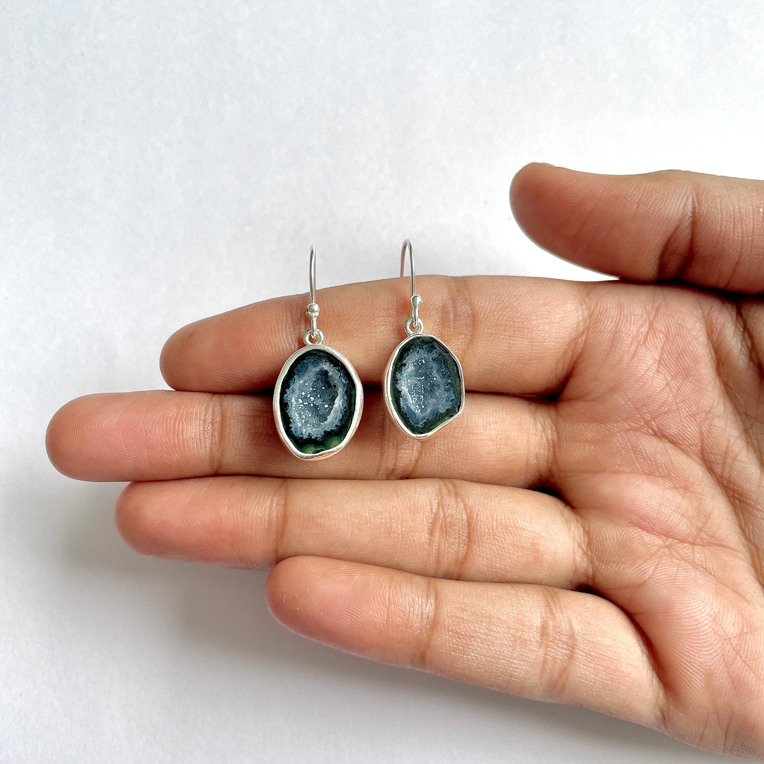 Coconut Geode Earring-(CCG-3-9)