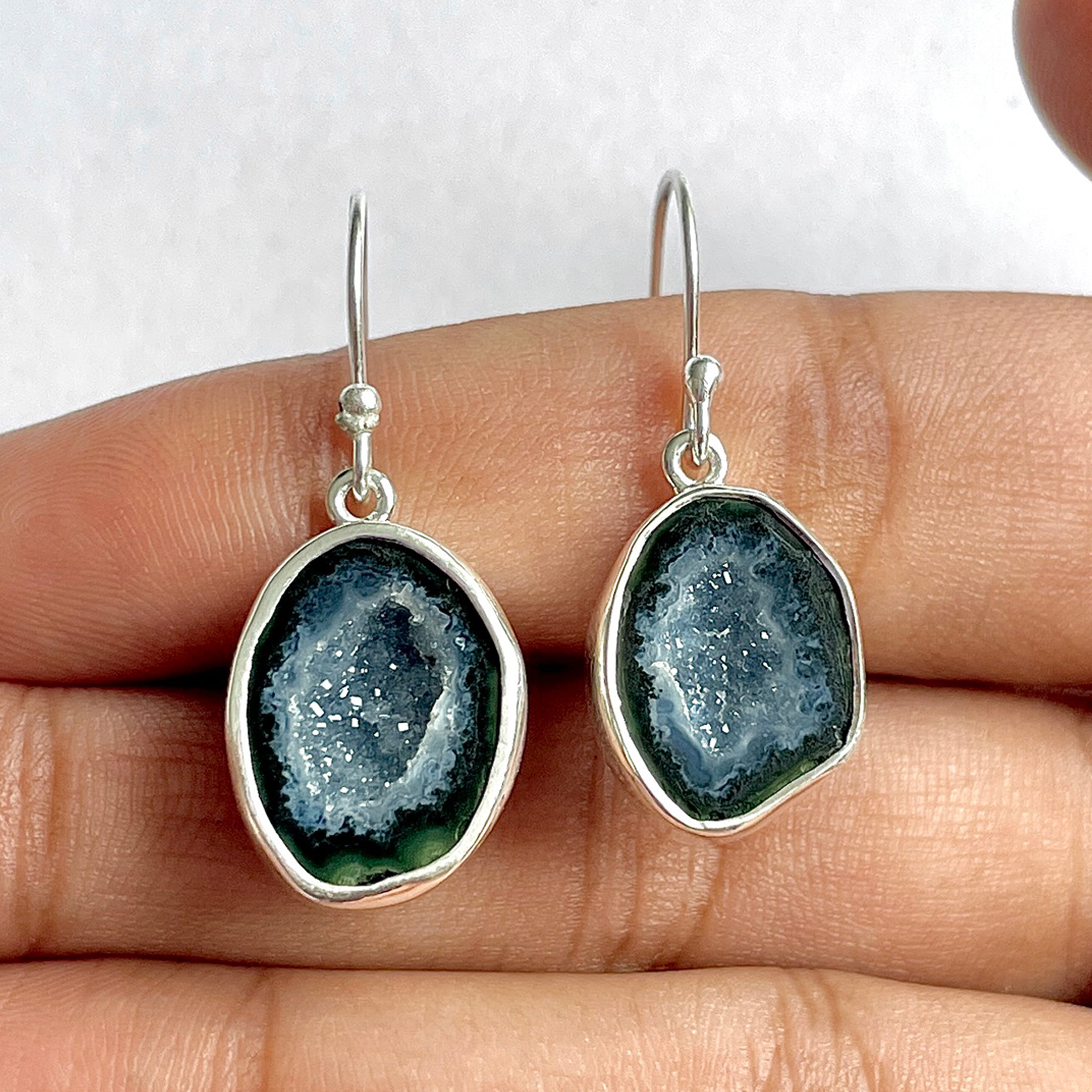 Coconut Geode Earring-(CCG-3-9)