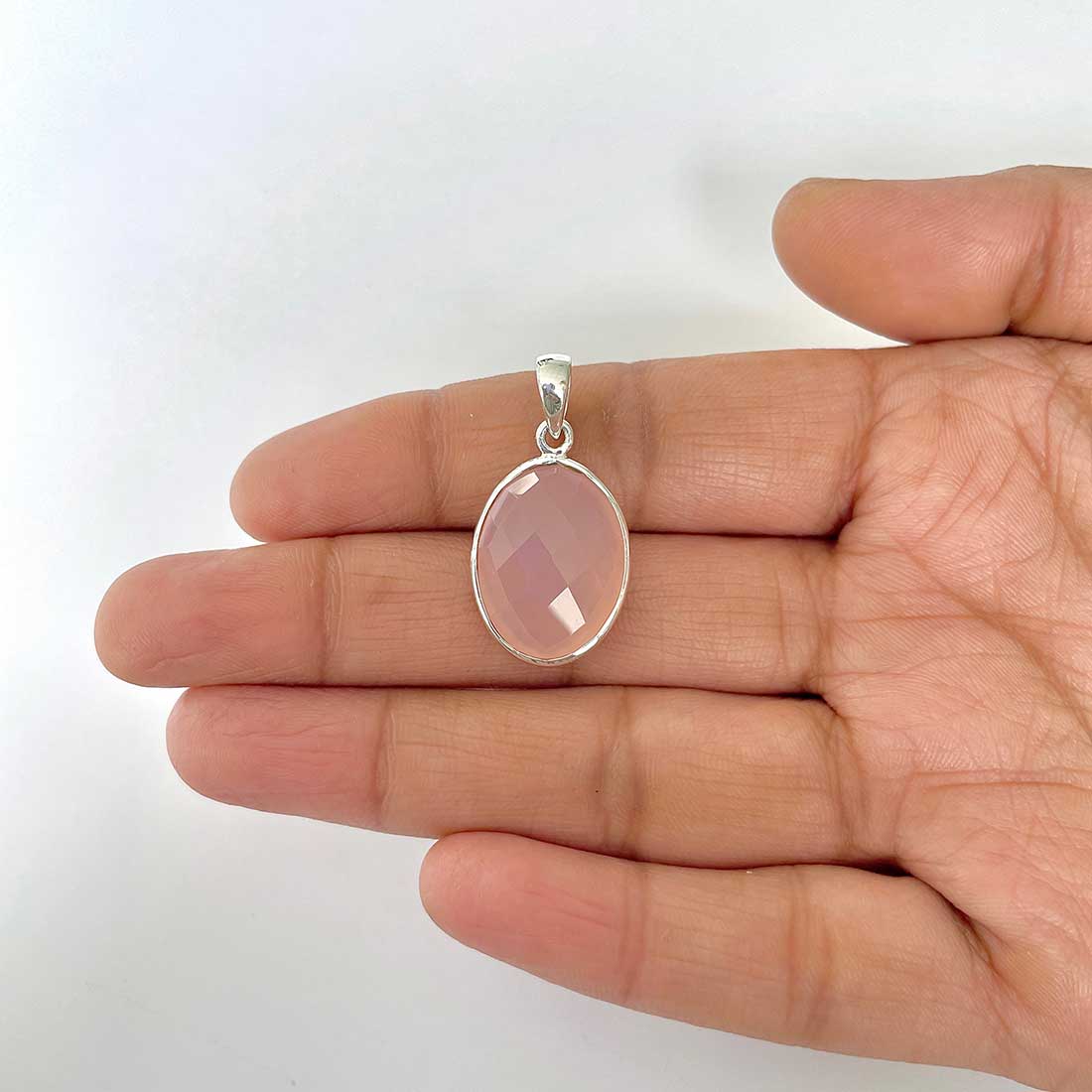 Chalcedony Pendant-(CHD-1-12)