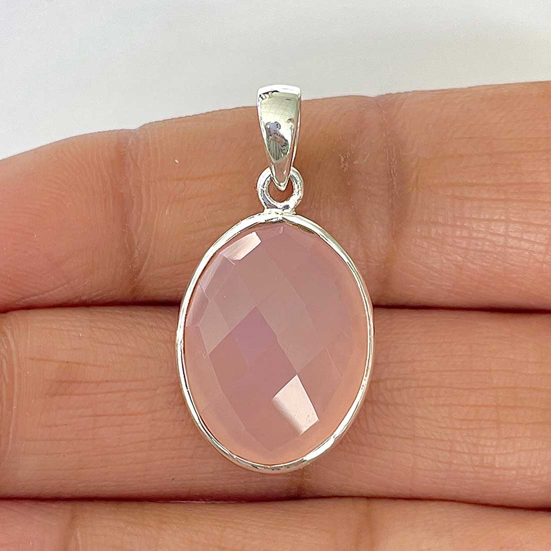 Chalcedony Pendant-(CHD-1-12)