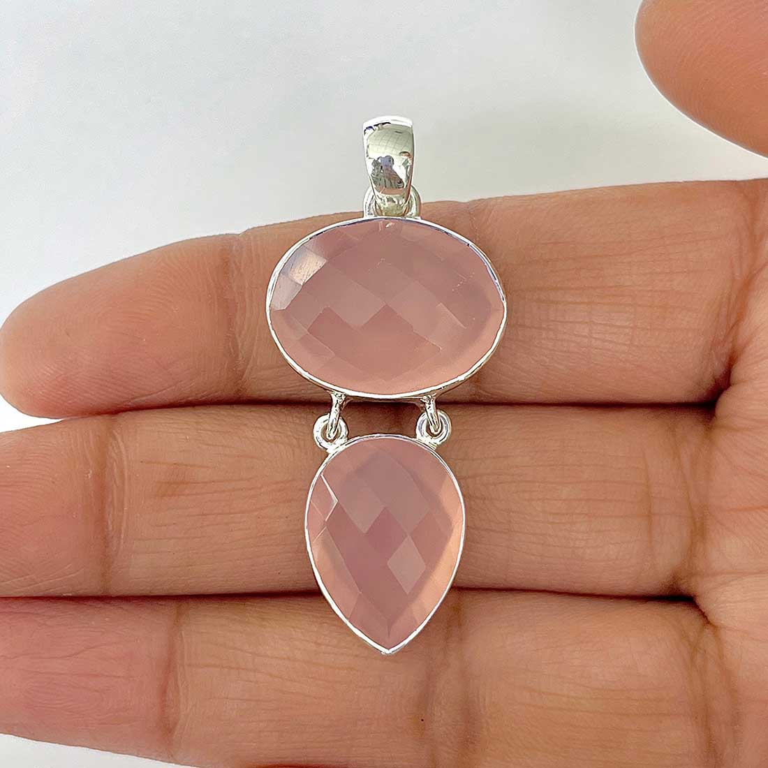 Chalcedony Pendant-(CHD-1-14)