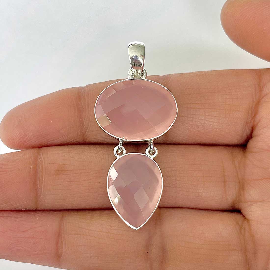 Chalcedony Pendant-(CHD-1-15)