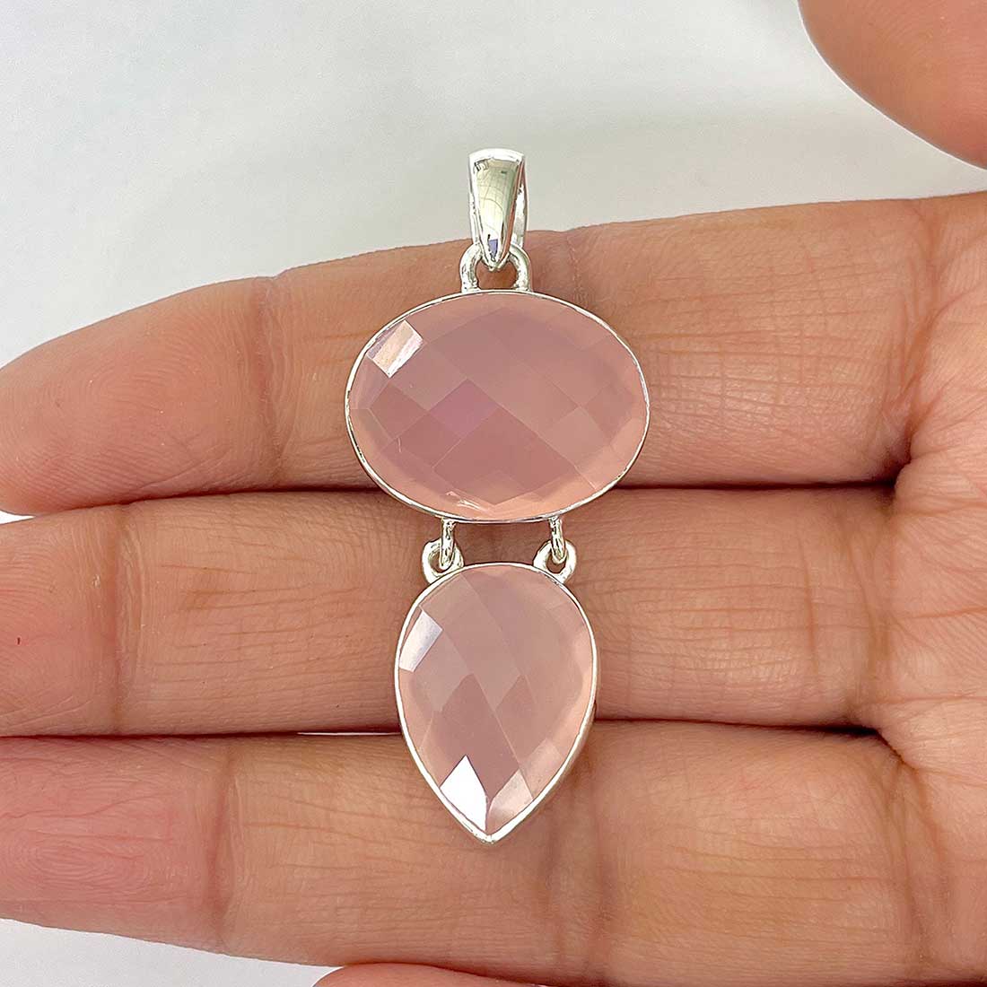 Chalcedony Pendant-(CHD-1-2)