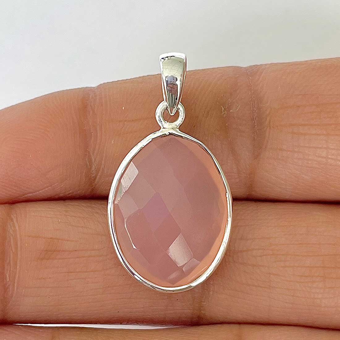 Chalcedony Pendant-(CHD-1-23)