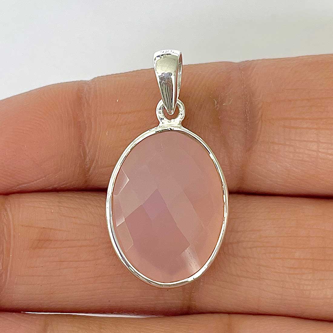 Chalcedony Pendant-(CHD-1-24)