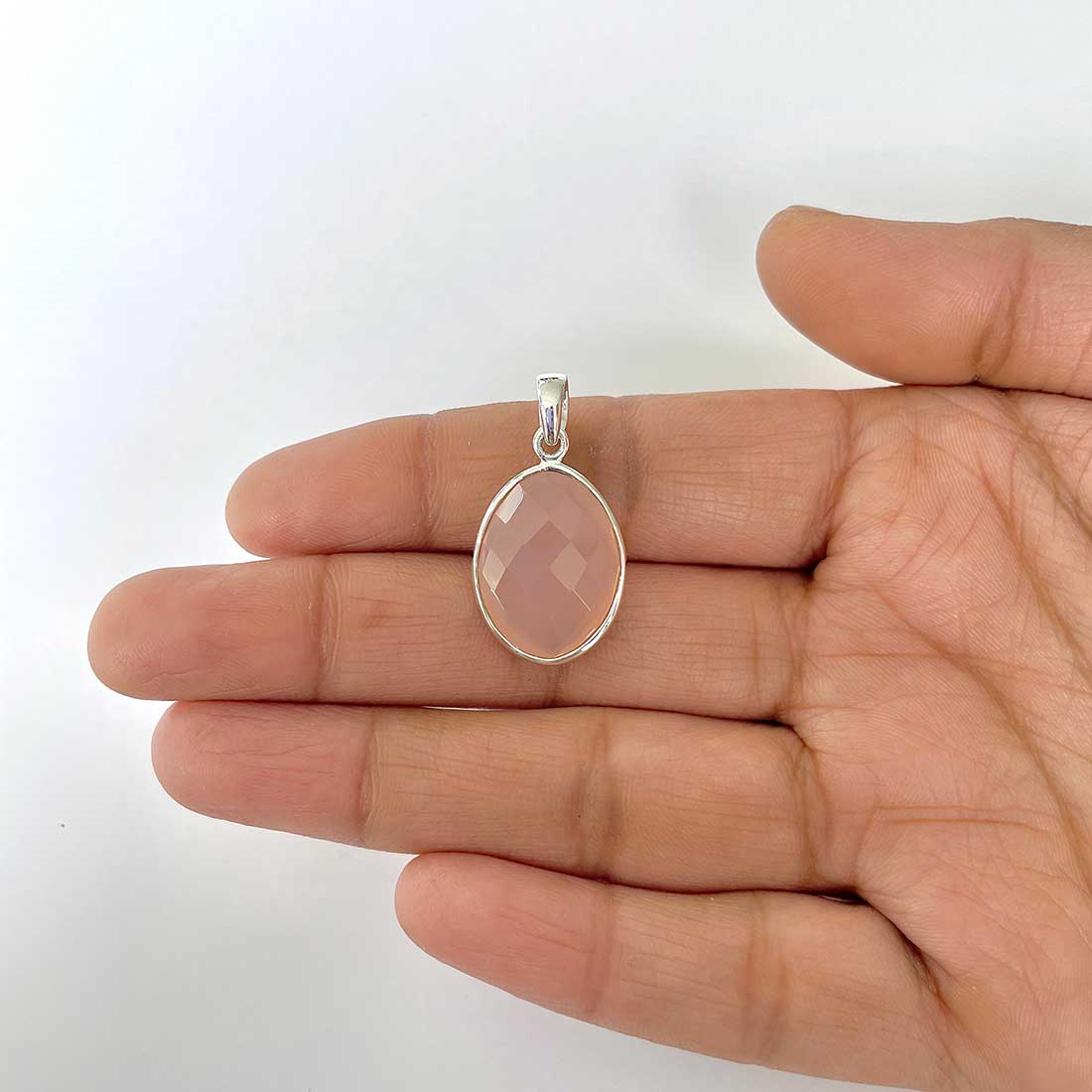 Chalcedony Pendant-(CHD-1-40)