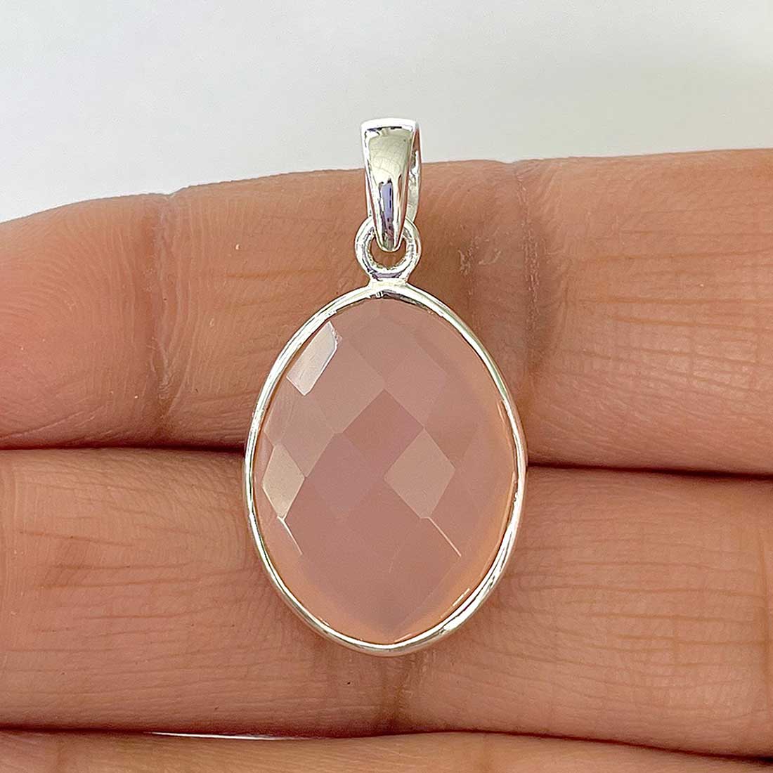 Chalcedony Pendant-(CHD-1-40)