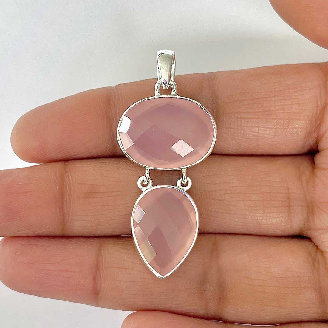 Chalcedony Pendant-(CHD-1-42)