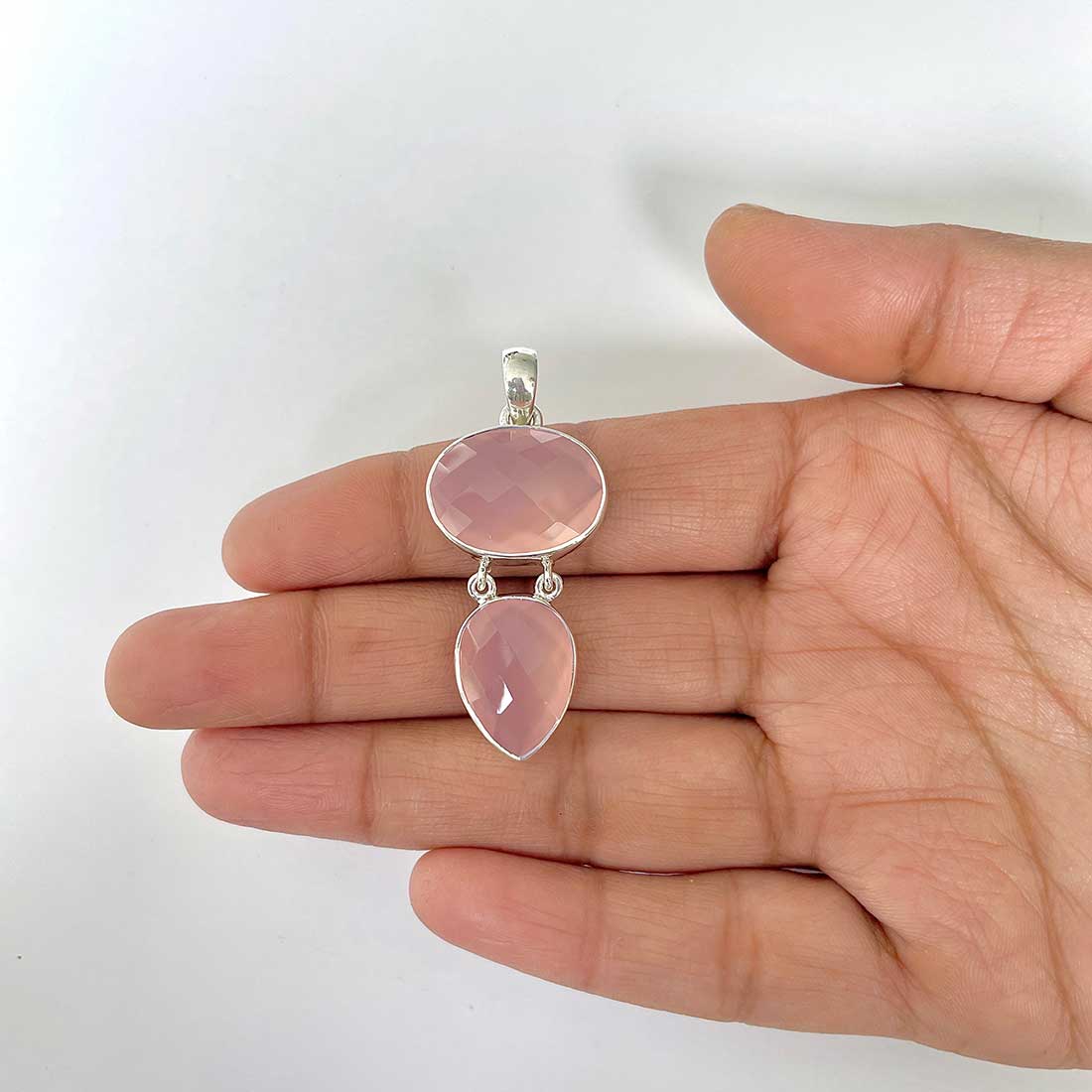 Chalcedony Pendant-(CHD-1-43)