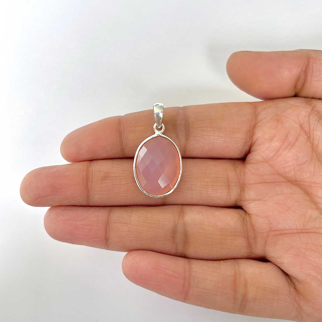 Chalcedony Pendant-(CHD-1-8)