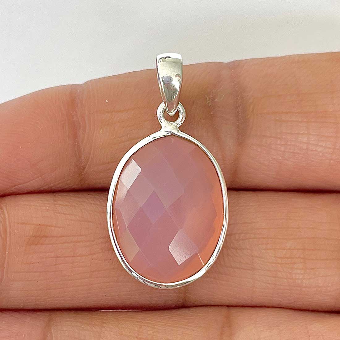 Chalcedony Pendant-(CHD-1-8)