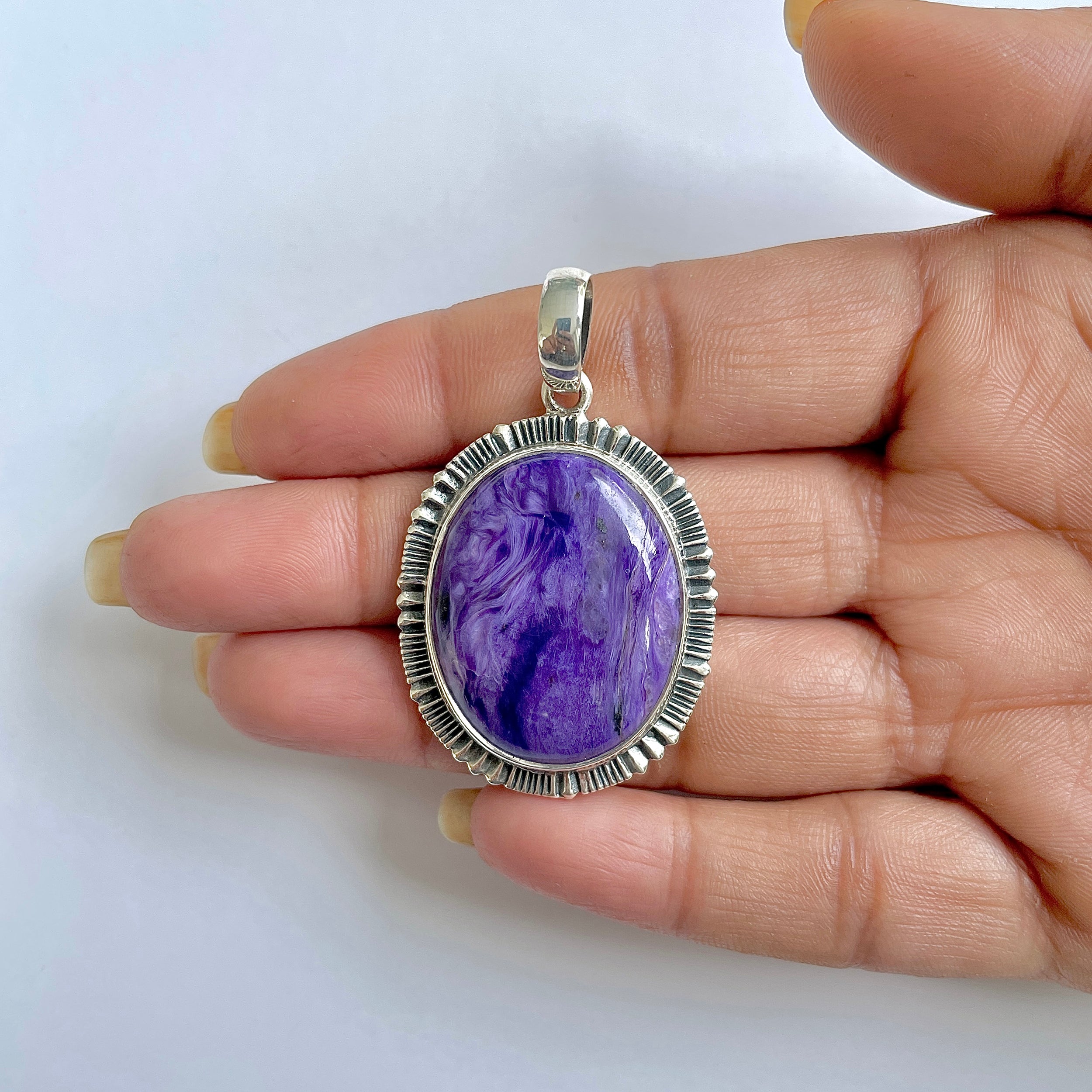 Charoite Pendant-(CHR-1-1)