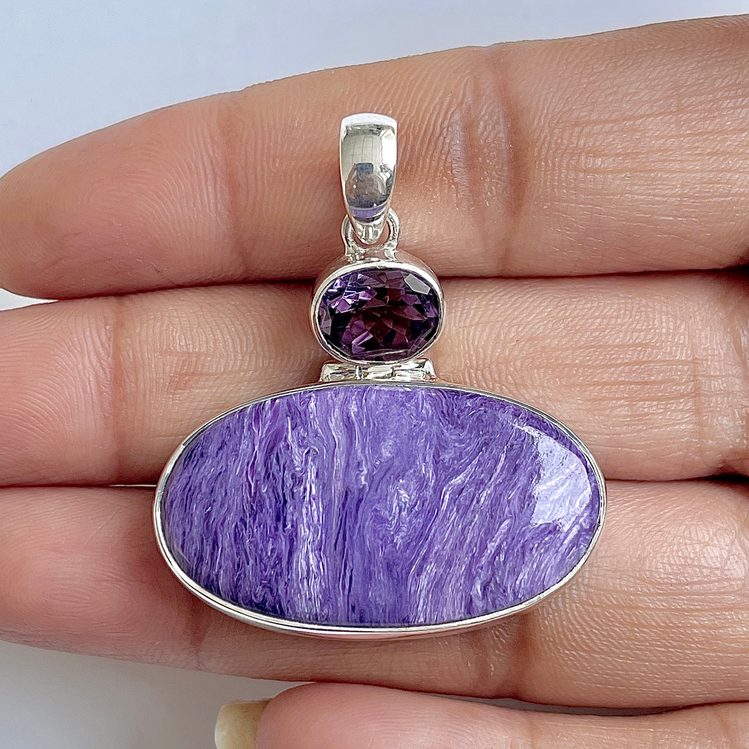 Charoite Pendant-(CHR-1-14)