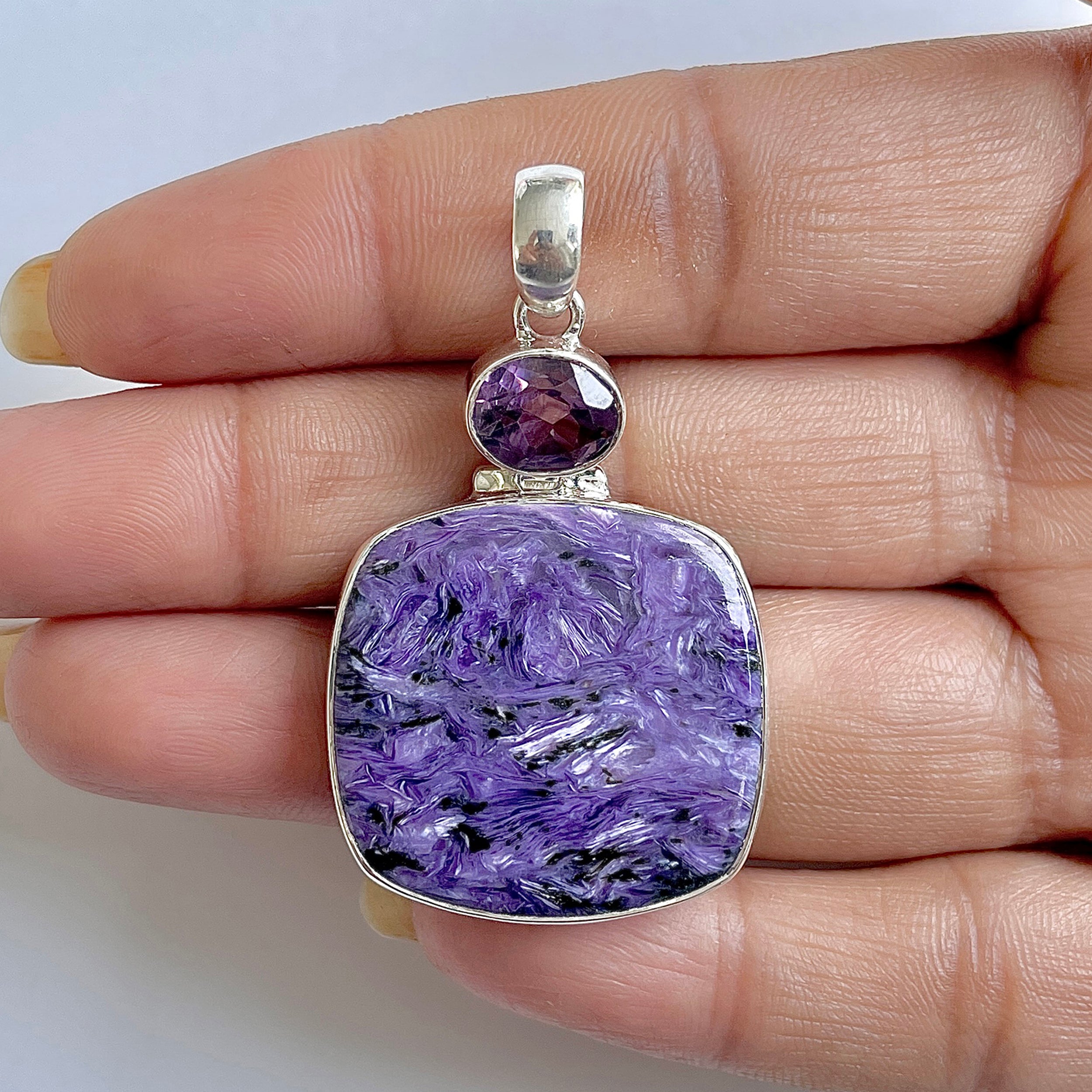Charoite Pendant-(CHR-1-17)