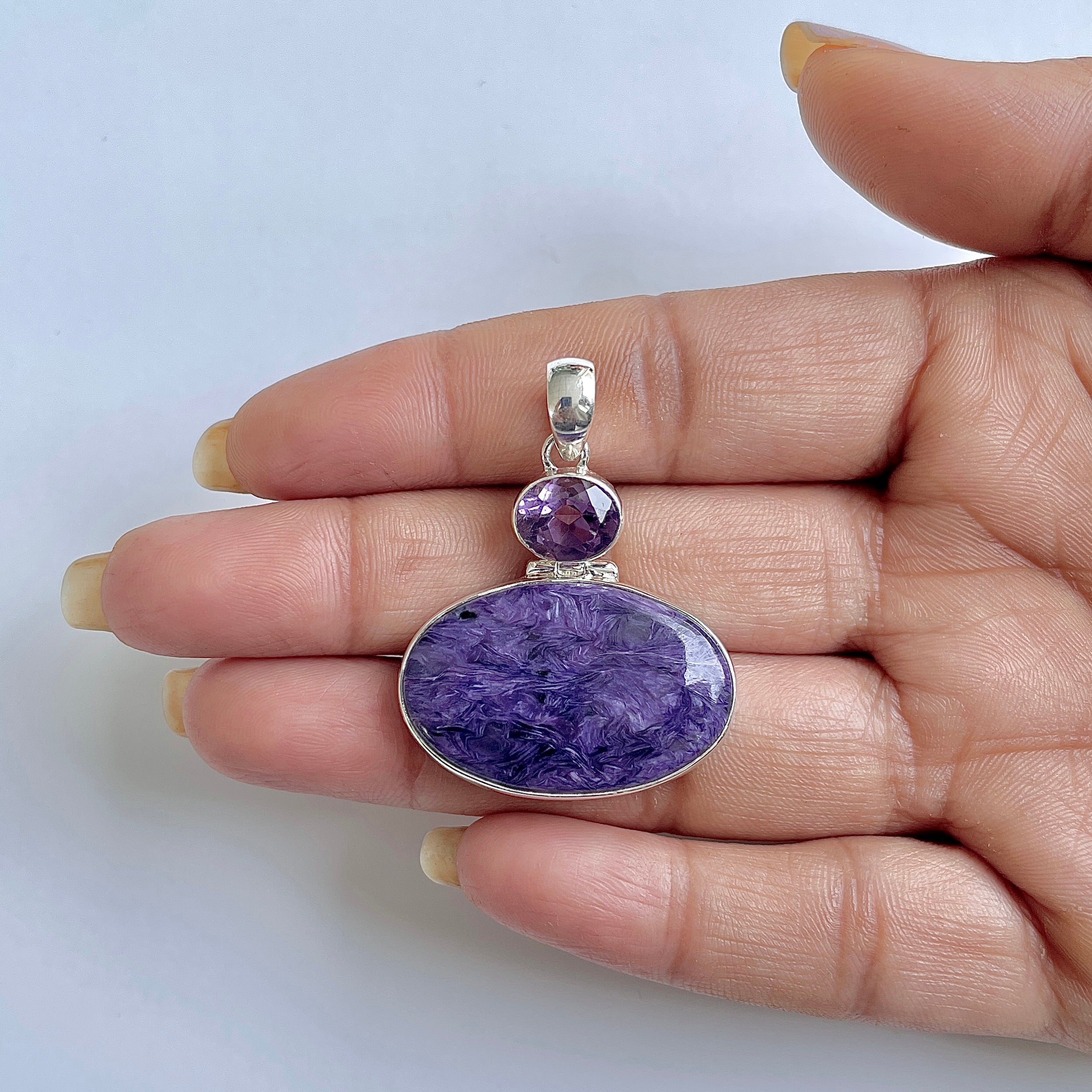 Charoite Pendant-(CHR-1-2)