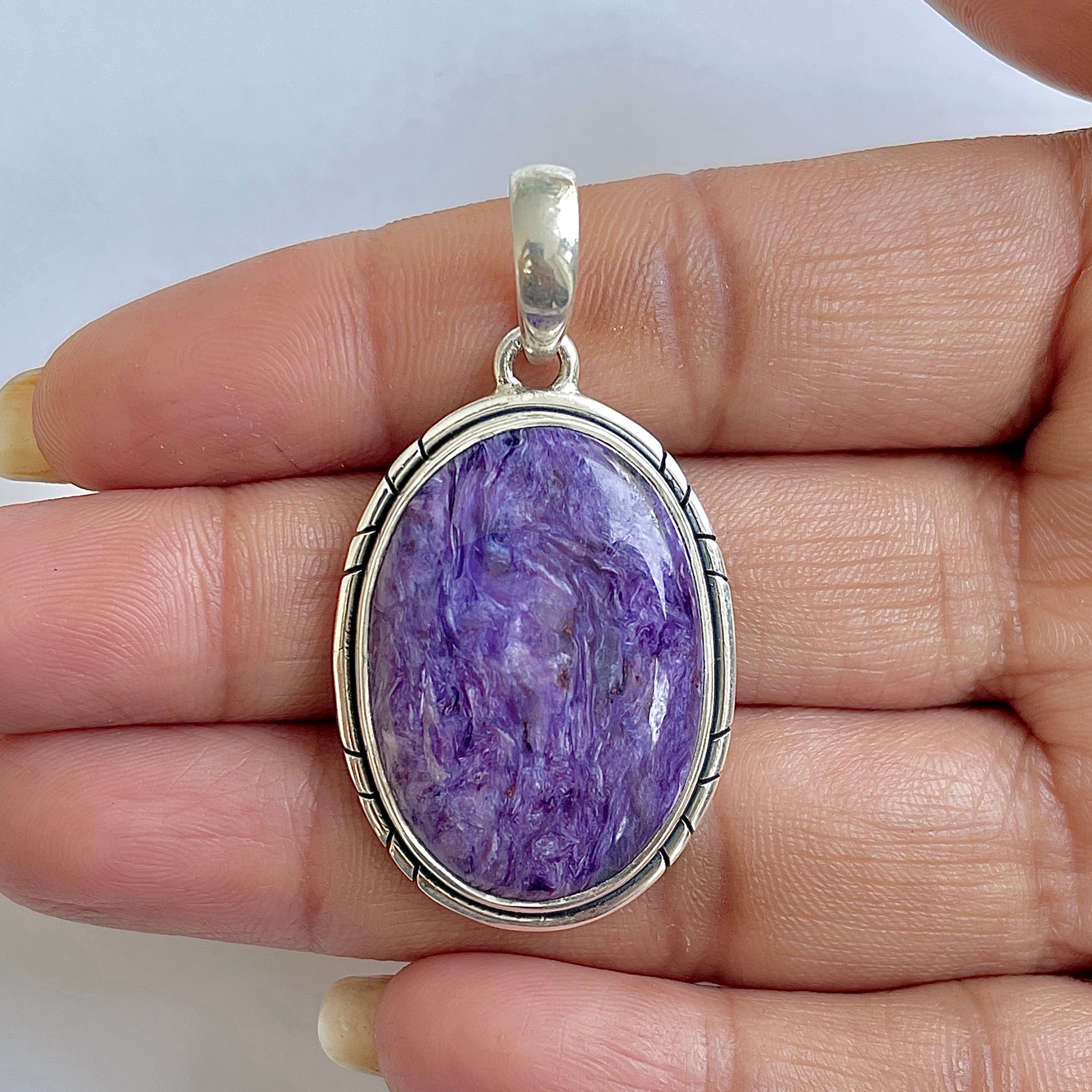 Charoite Pendant-(CHR-1-23)