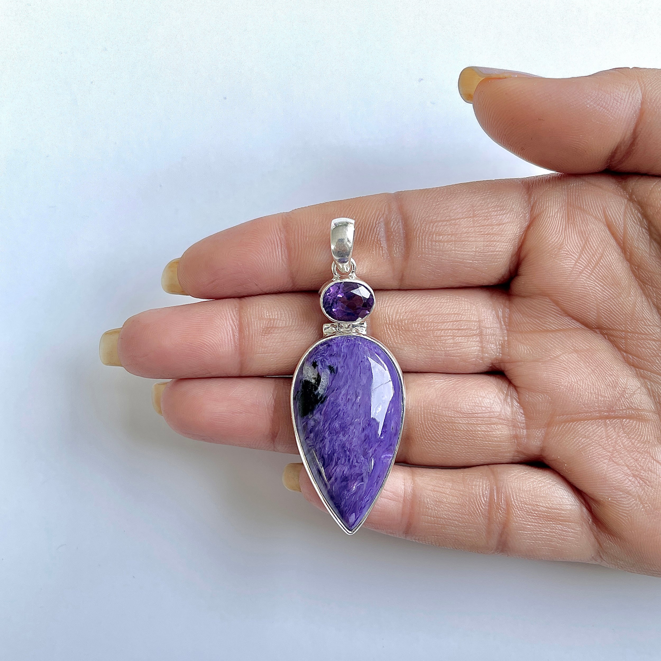 Charoite Pendant-(CHR-1-7)