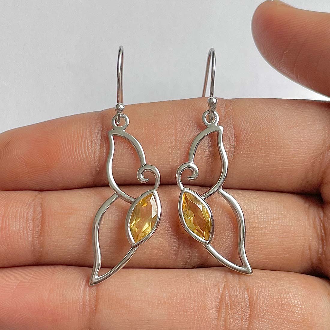 Citrine Earring-(CIT-RDE-50)