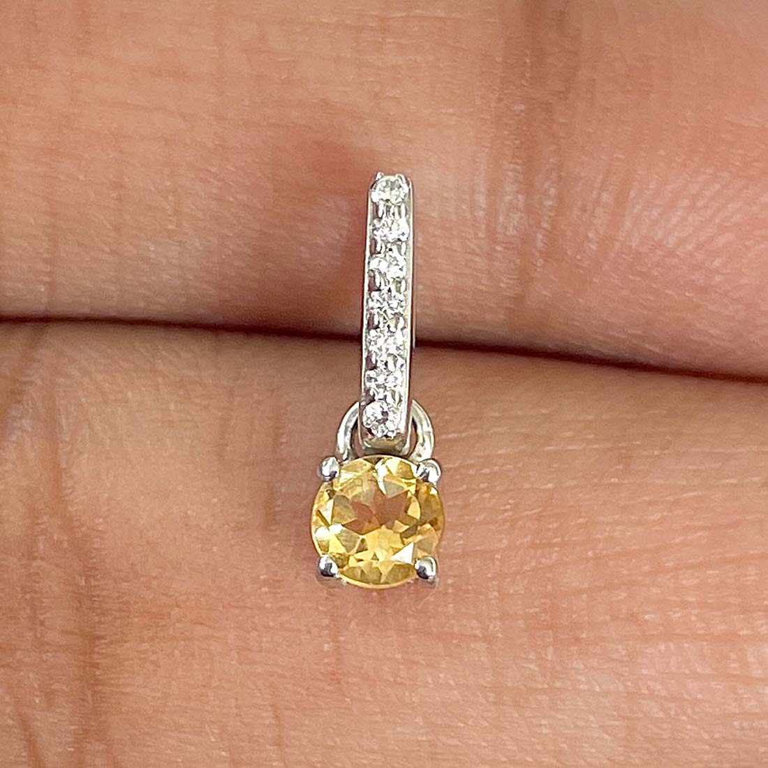 Citrine Pendant-(CIT-RDP-1166)