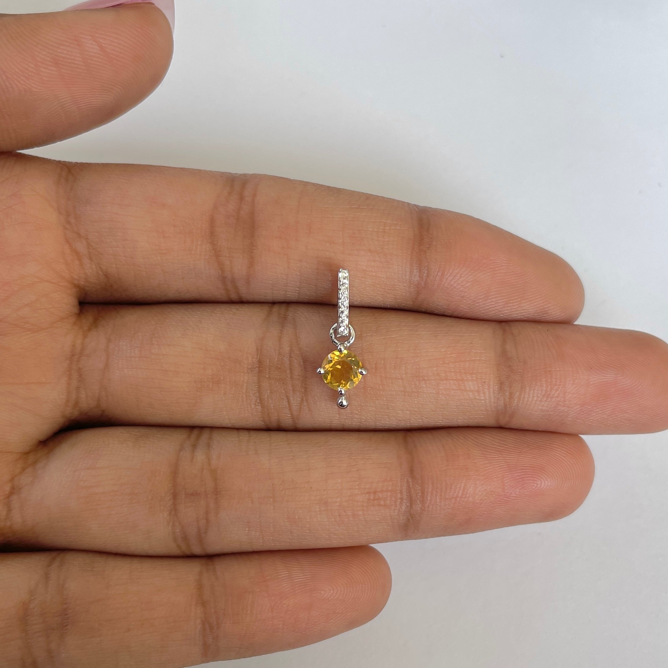 Citrine Pendant-(CIT-RDP-399)
