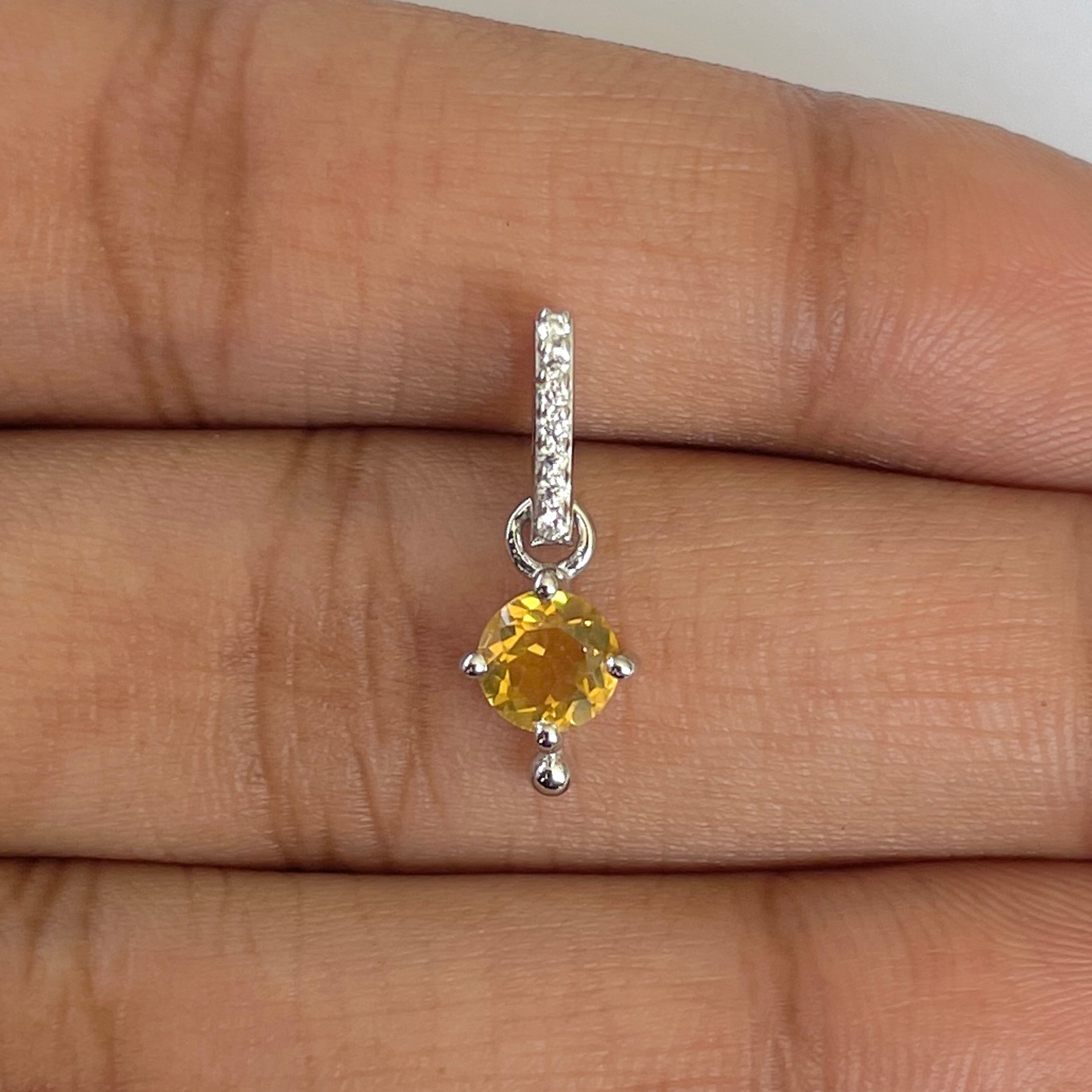 Citrine Pendant-(CIT-RDP-399)
