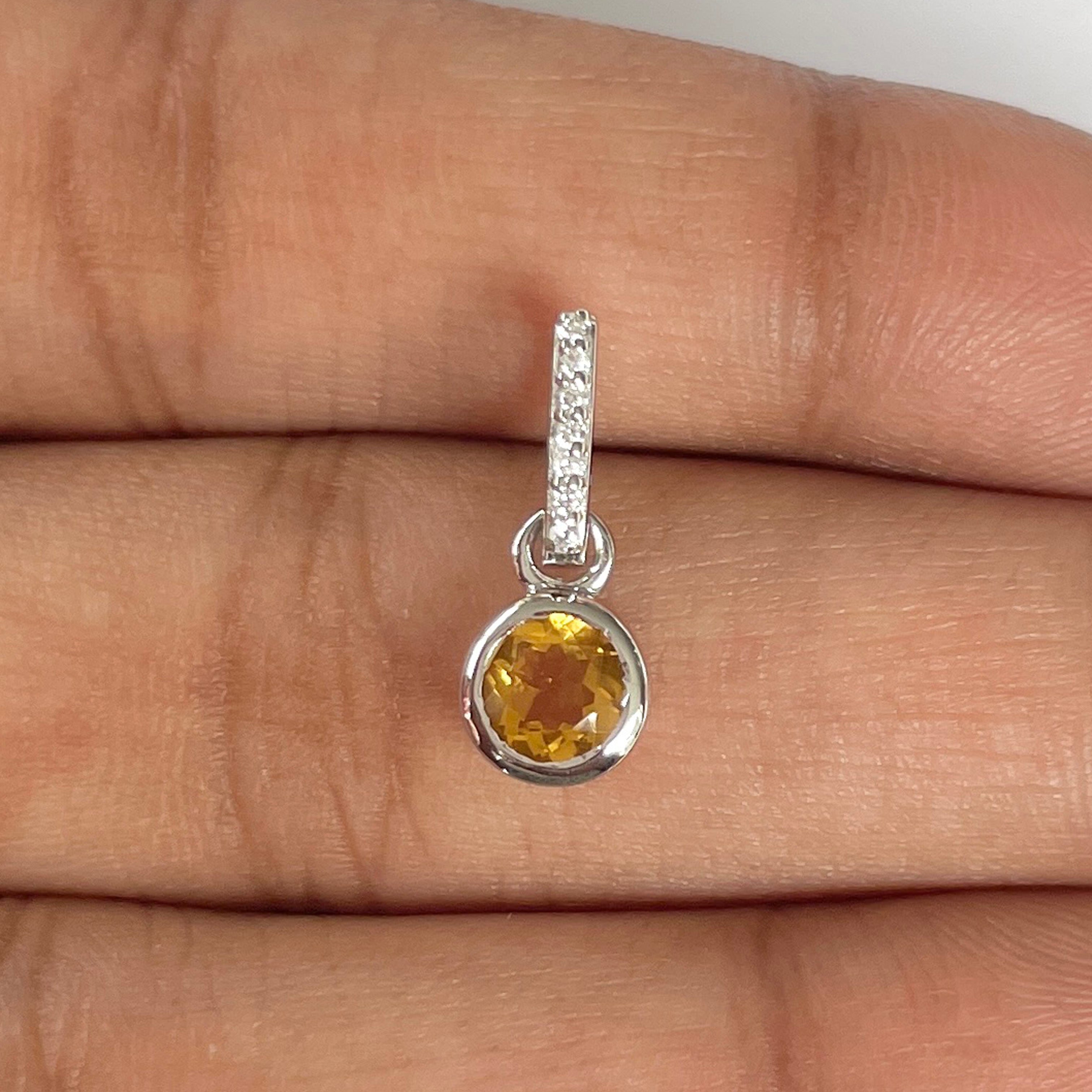 Citrine Pendant-(CIT-RDP-957)