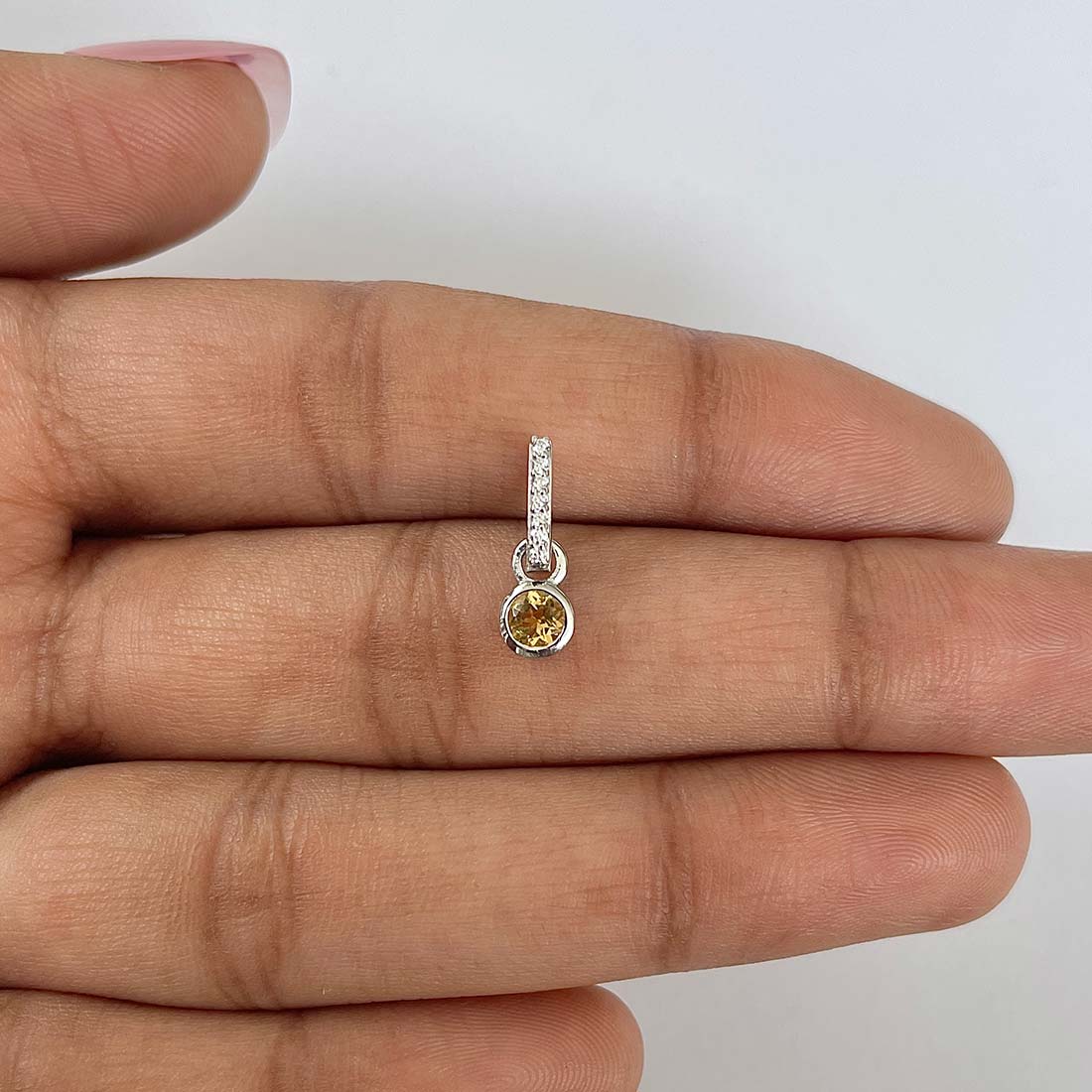 Citrine Pendant-(CIT-RDP-999)