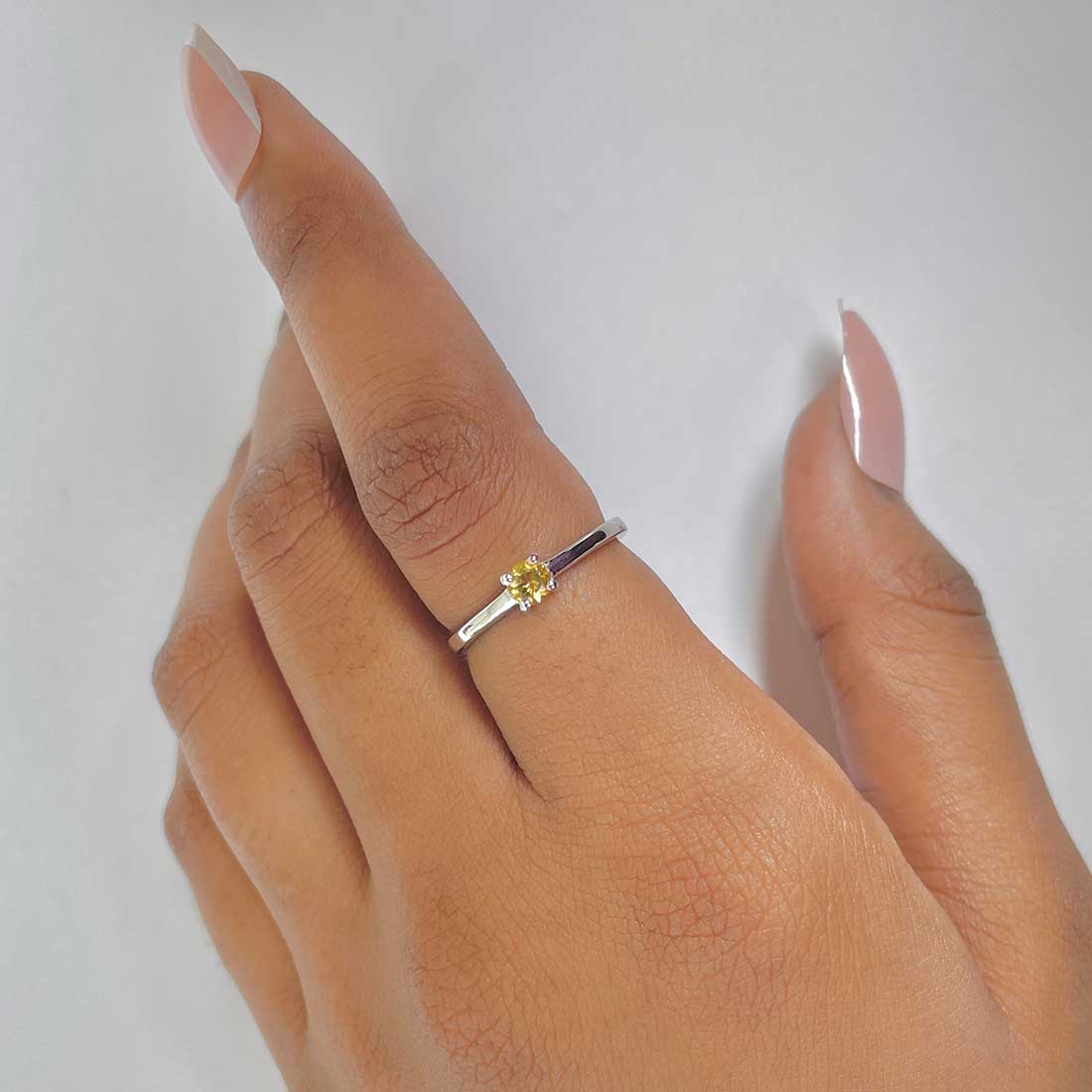Citrine Ring-(CIT-RDR-235.)