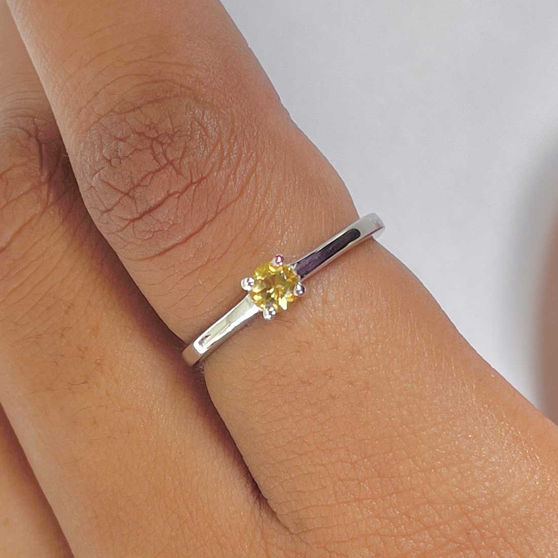 Citrine Ring-(CIT-RDR-235.)