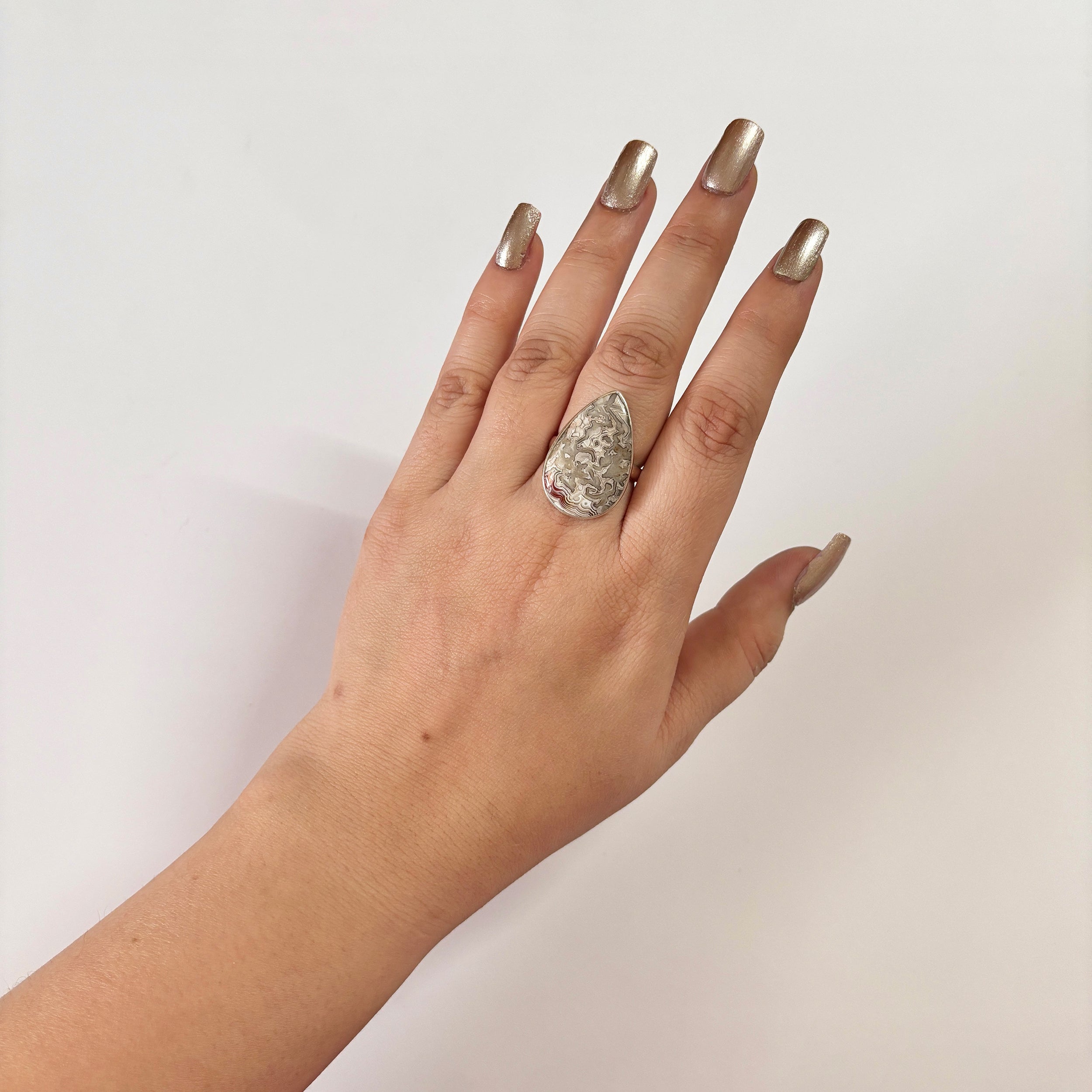 Crazy Lace Agate Ring-(CLA-2-17)