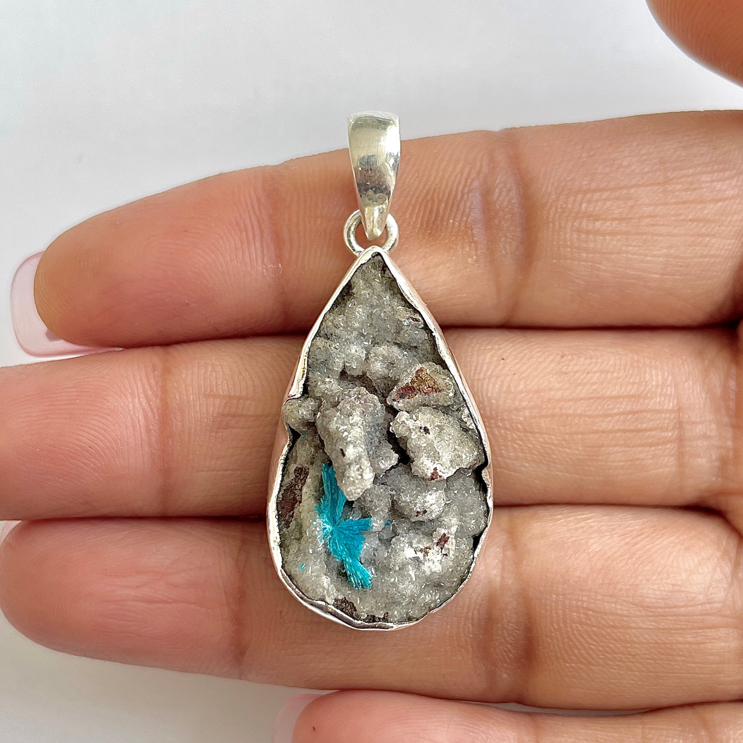 Cavansite Pendant-(CVS-1-1)