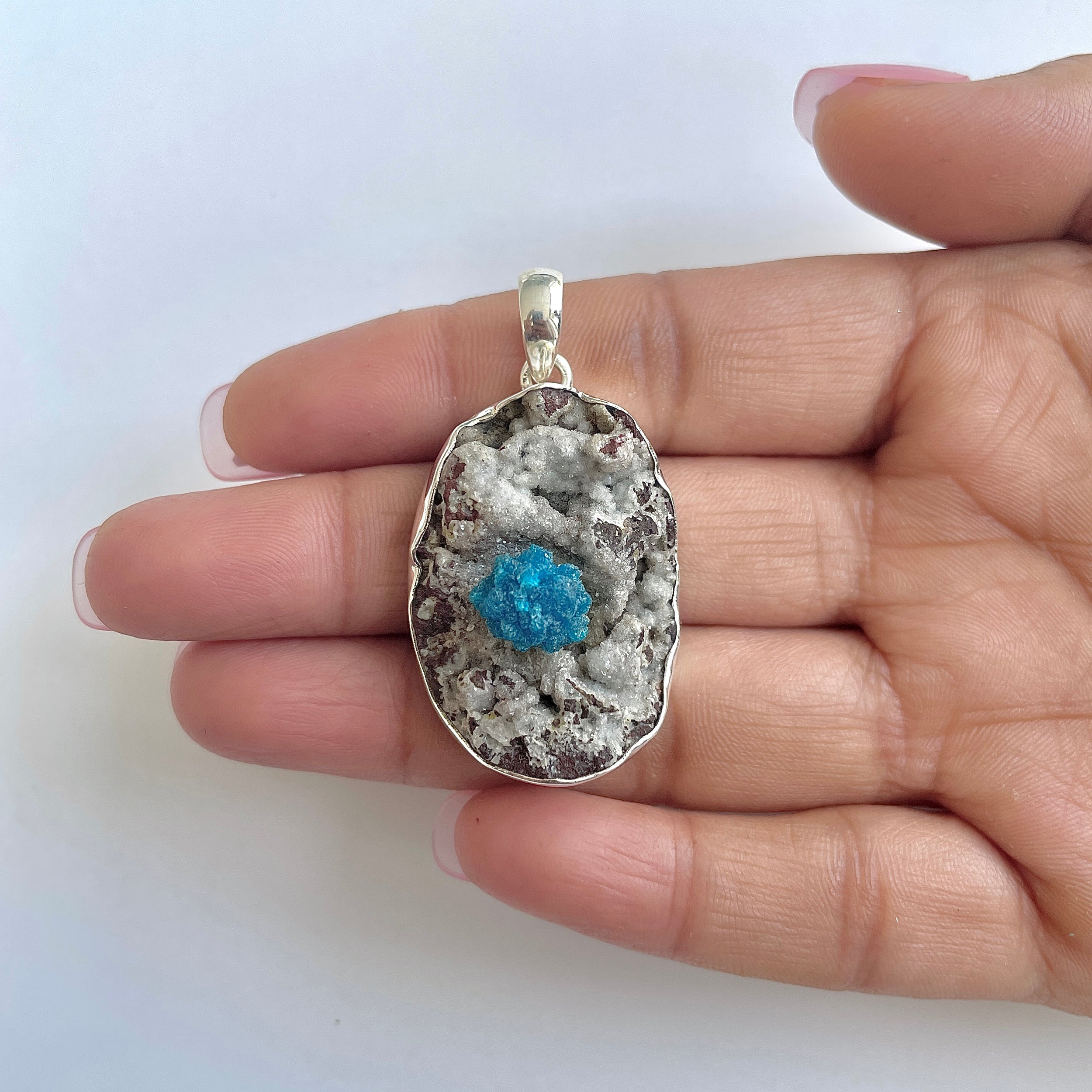 Cavansite Pendant-(CVS-1-11)