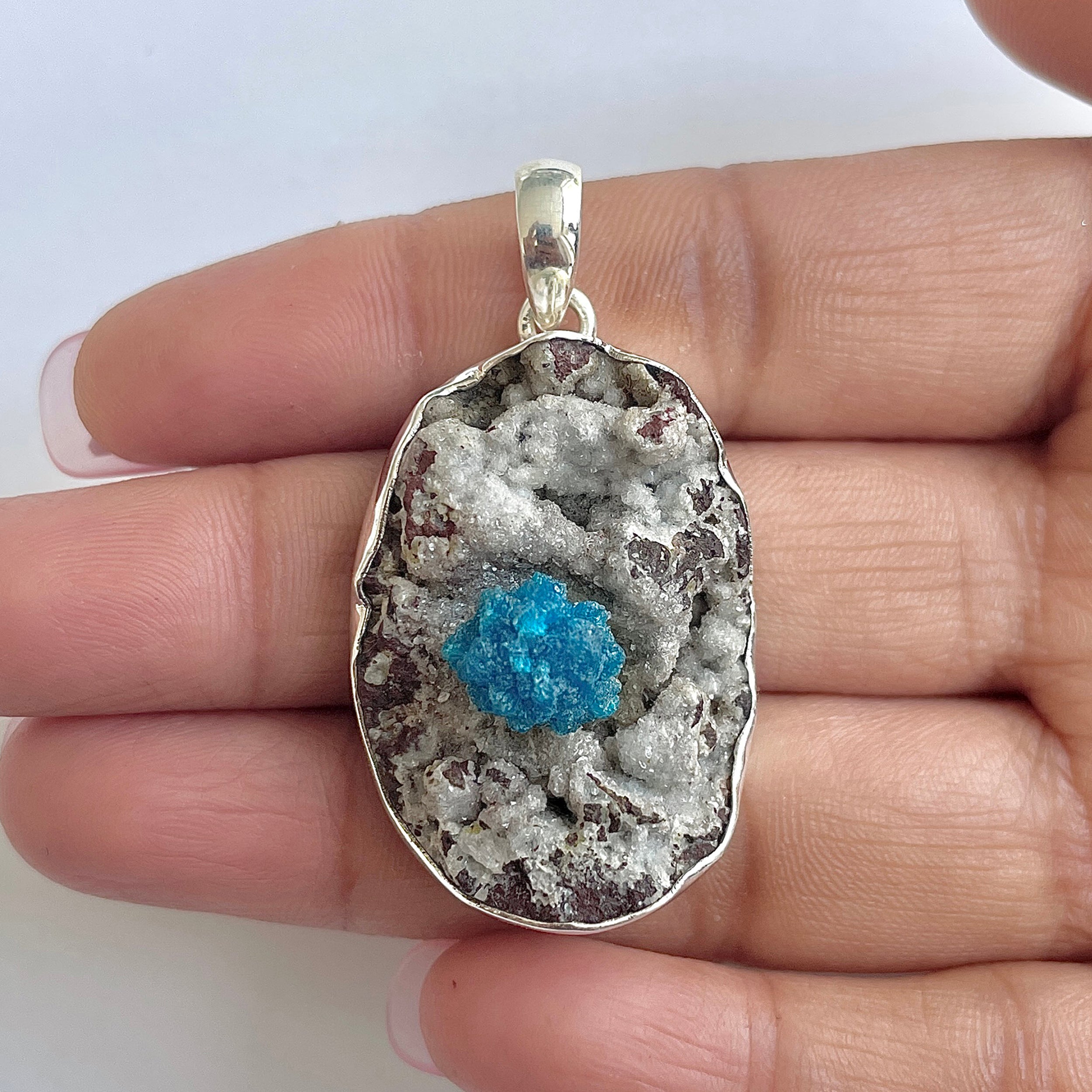 Cavansite Pendant-(CVS-1-11)