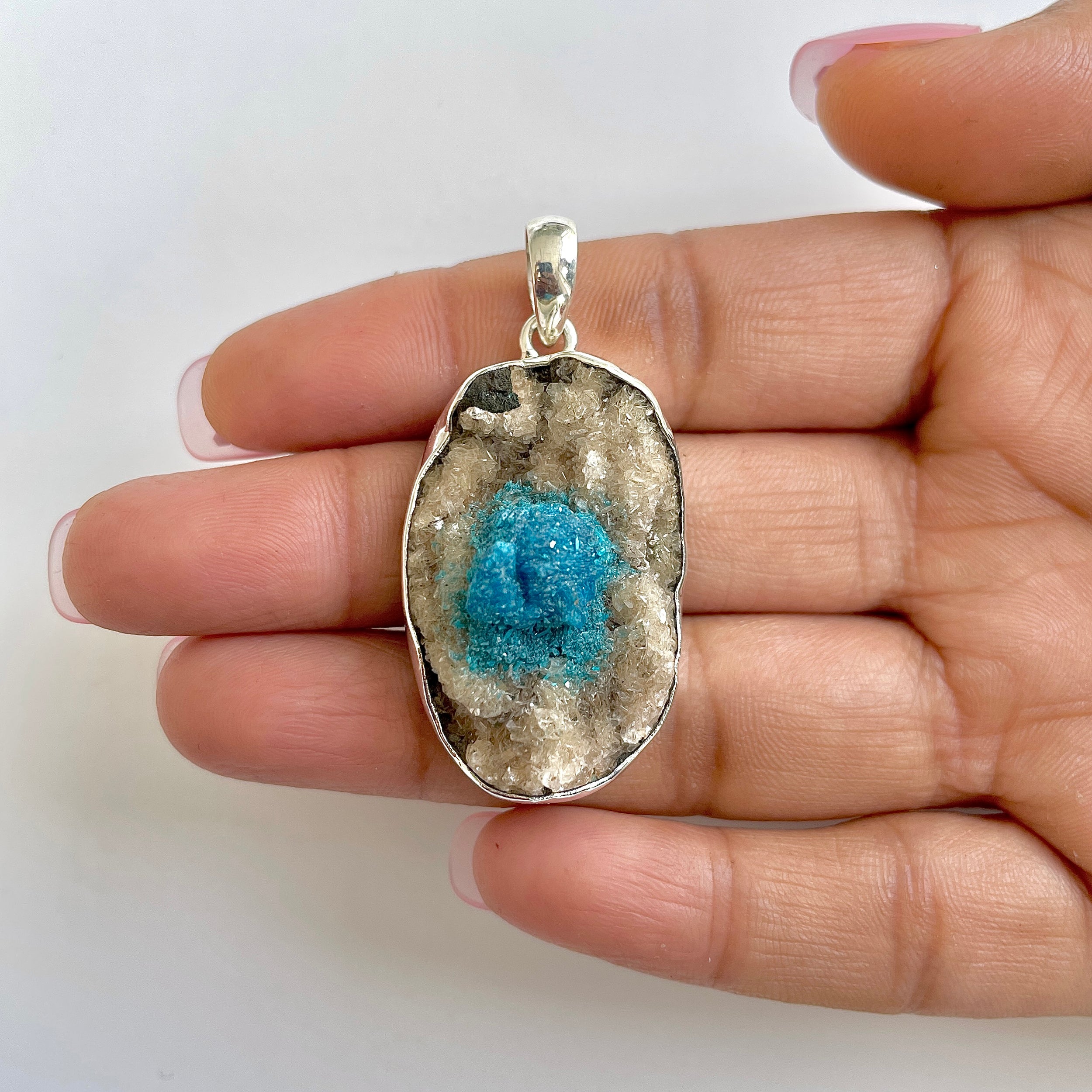 Cavansite Pendant-(CVS-1-12)