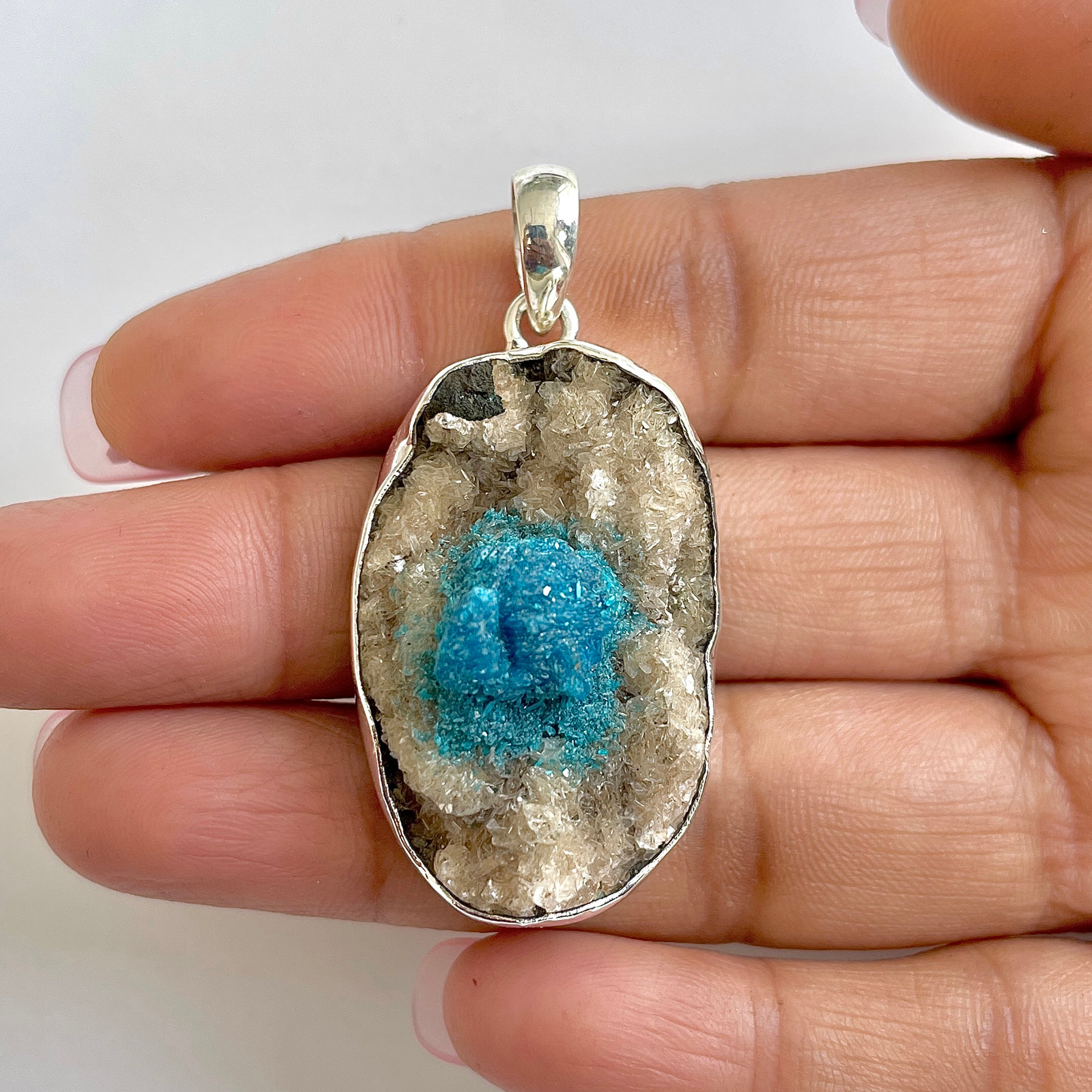 Cavansite Pendant-(CVS-1-12)