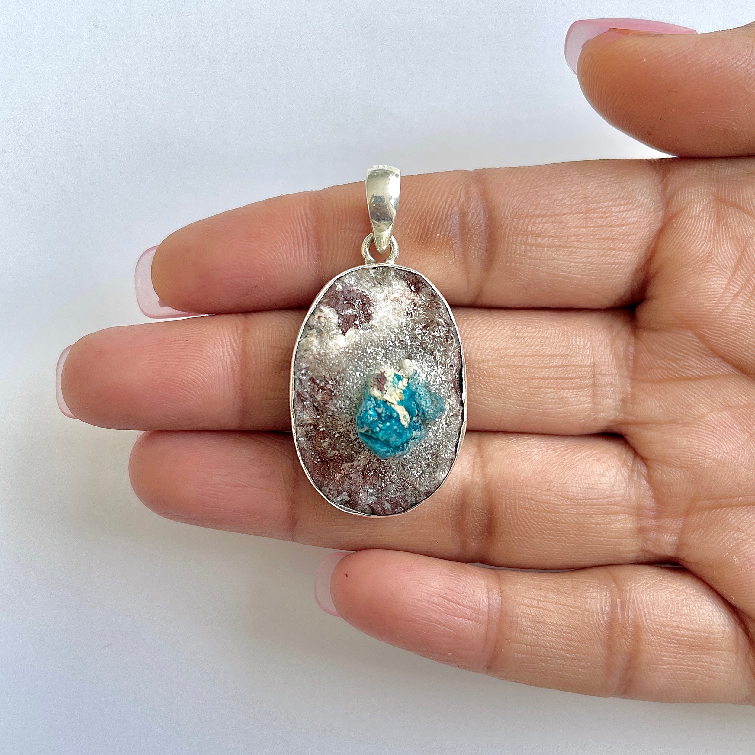 Cavansite Pendant-(CVS-1-16)