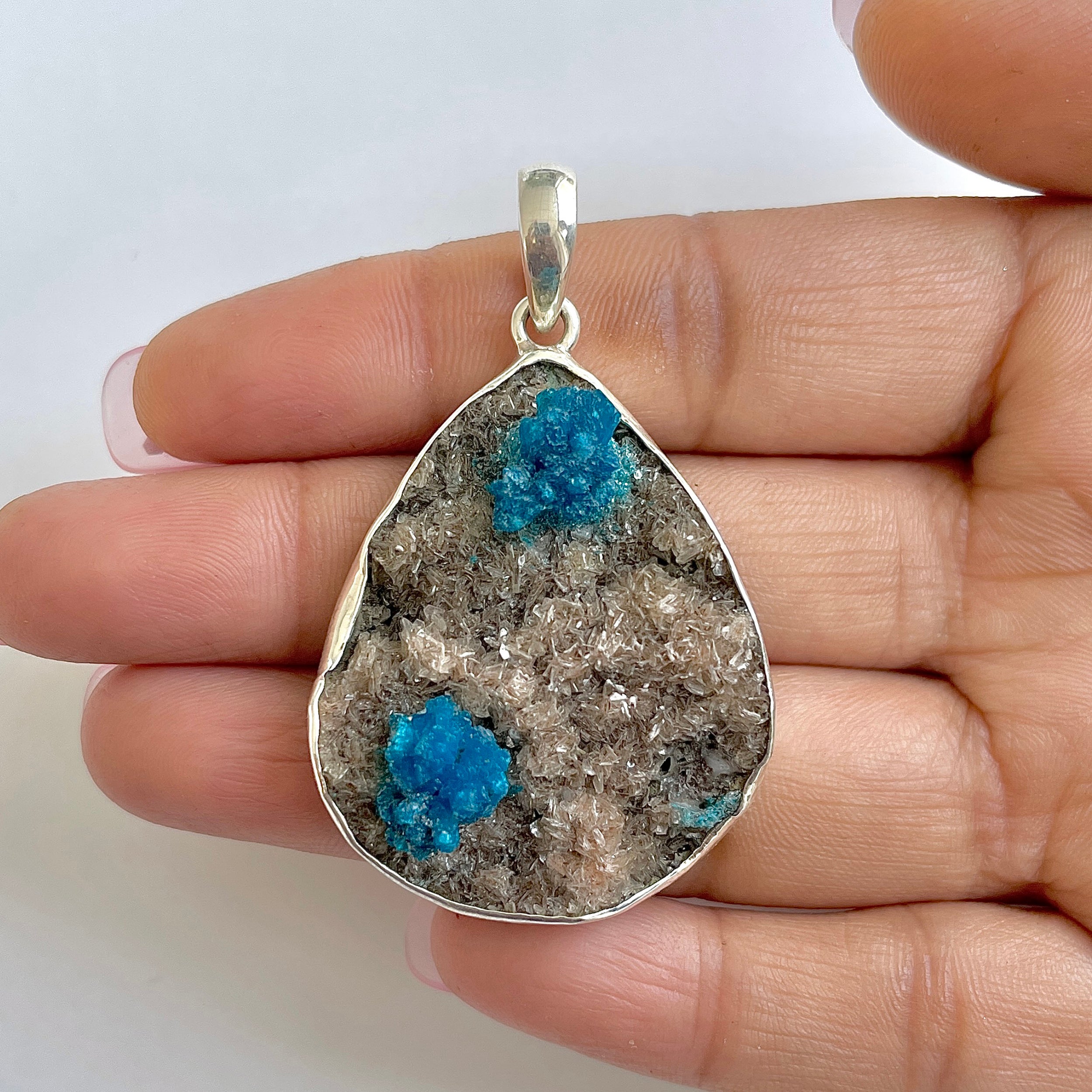 Cavansite Pendant-(CVS-1-17)
