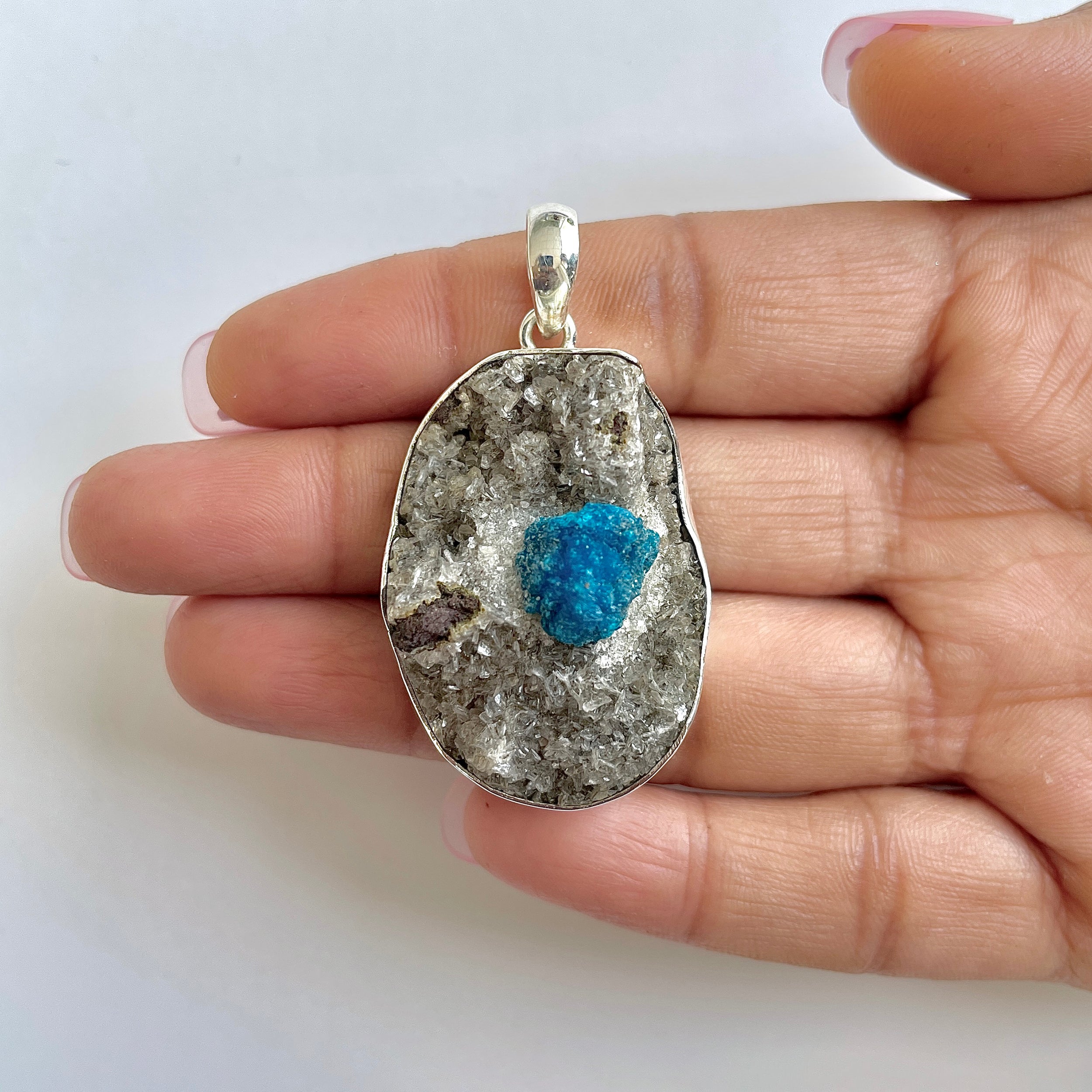 Cavansite Pendant-(CVS-1-18)
