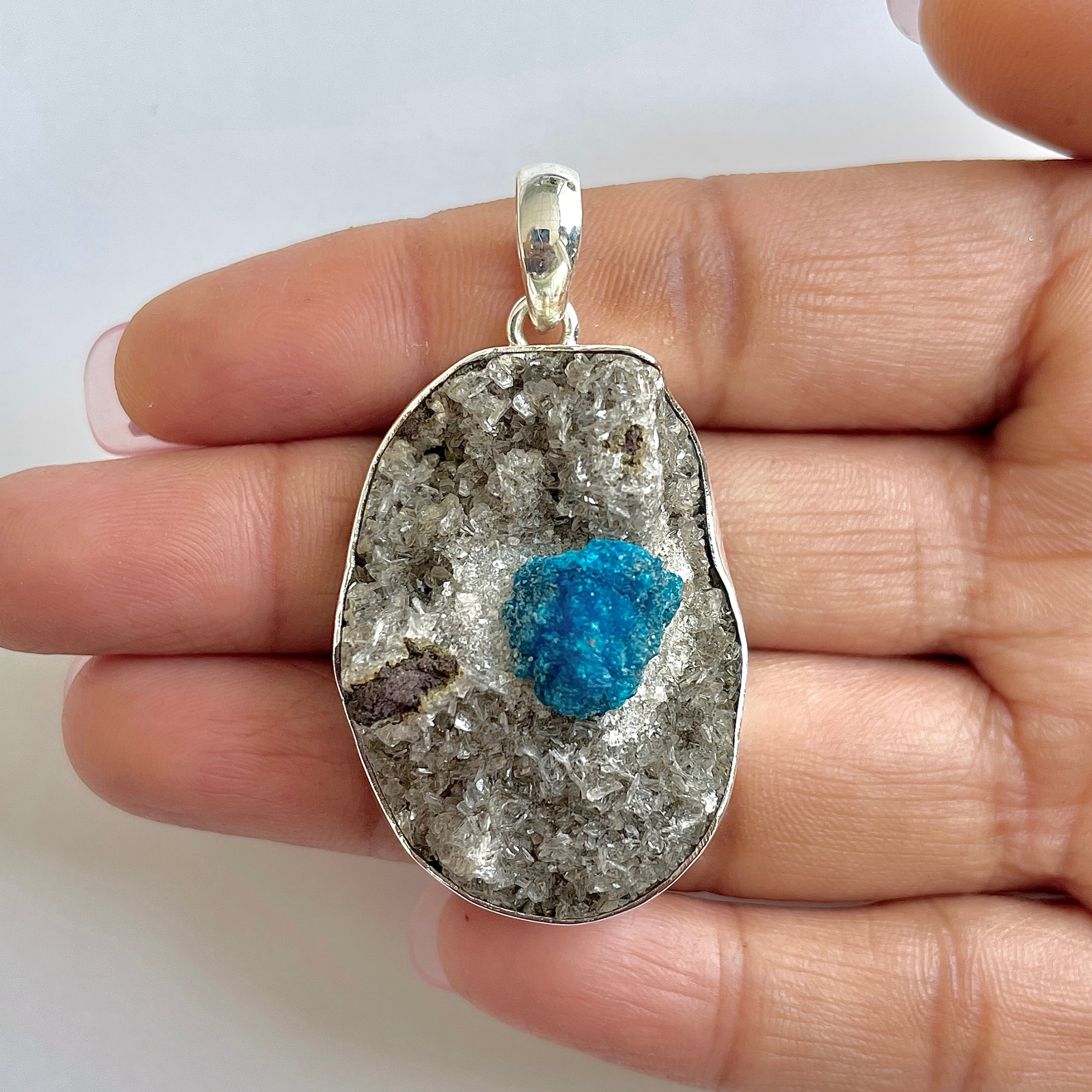 Cavansite Pendant-(CVS-1-18)