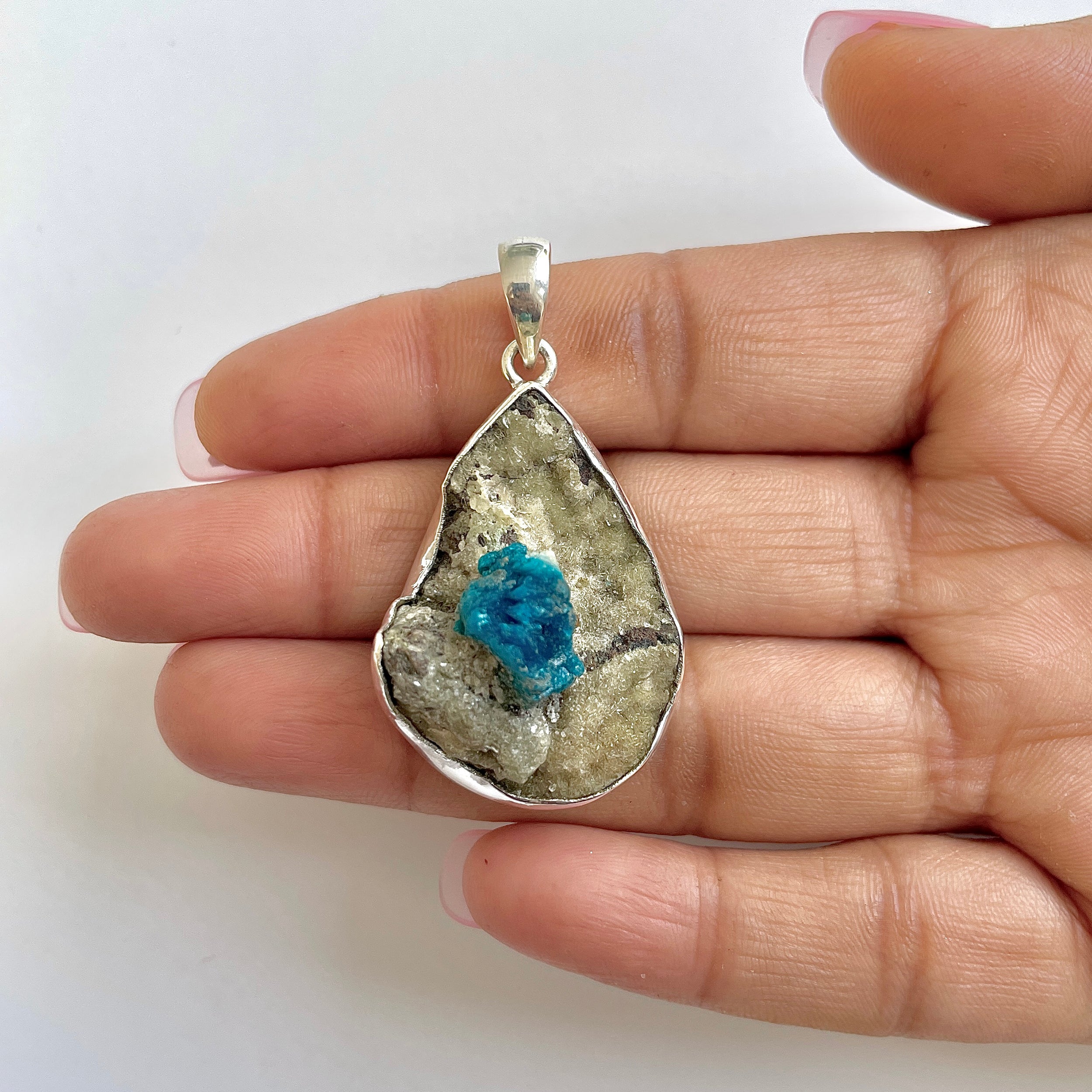 Cavansite Pendant-(CVS-1-19)
