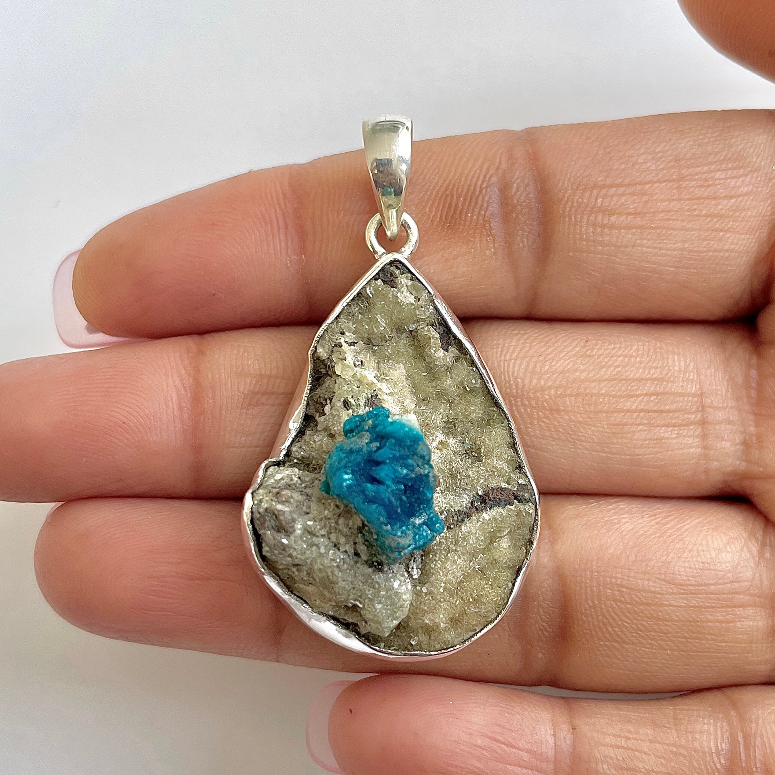 Cavansite Pendant-(CVS-1-19)