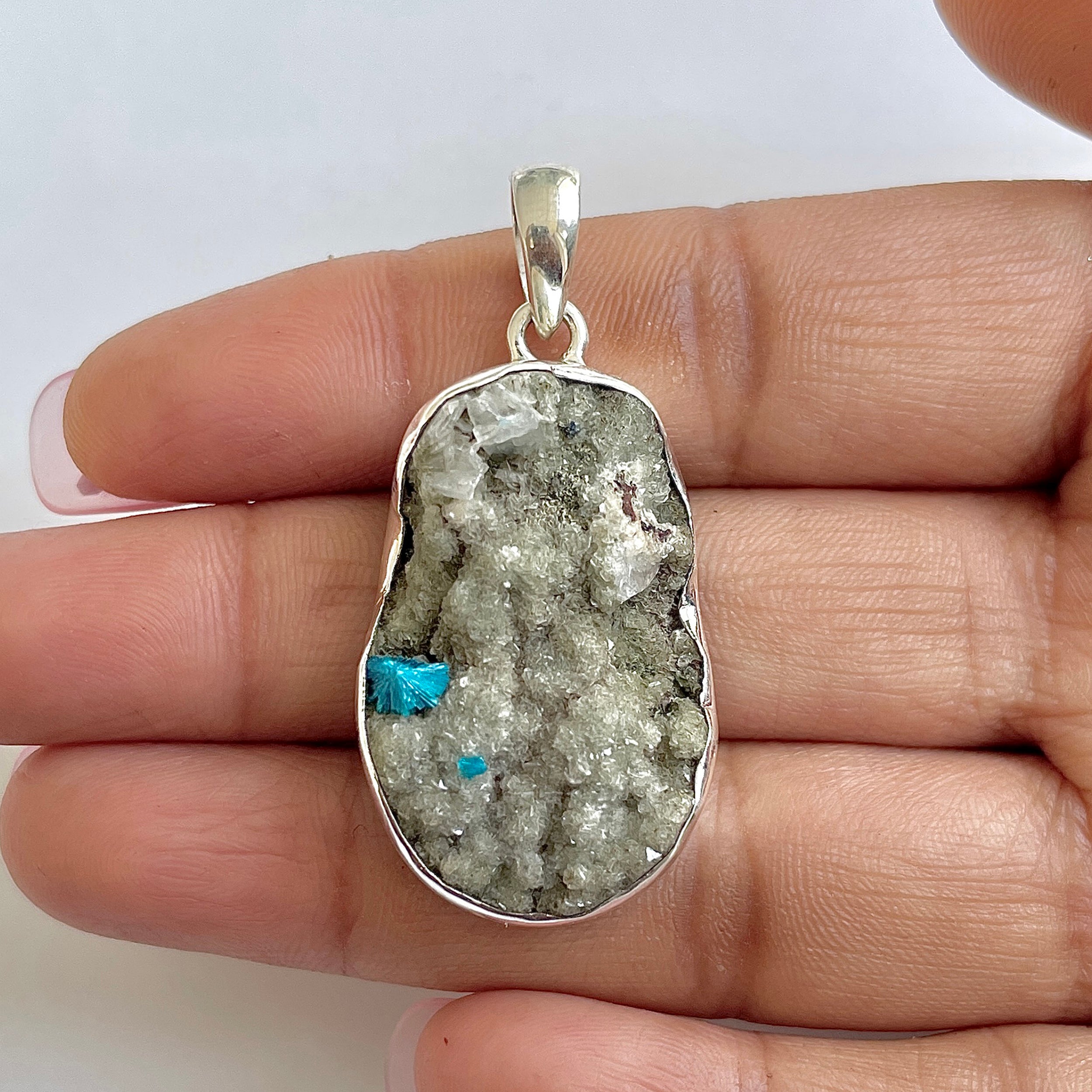 Cavansite Pendant-(CVS-1-23)