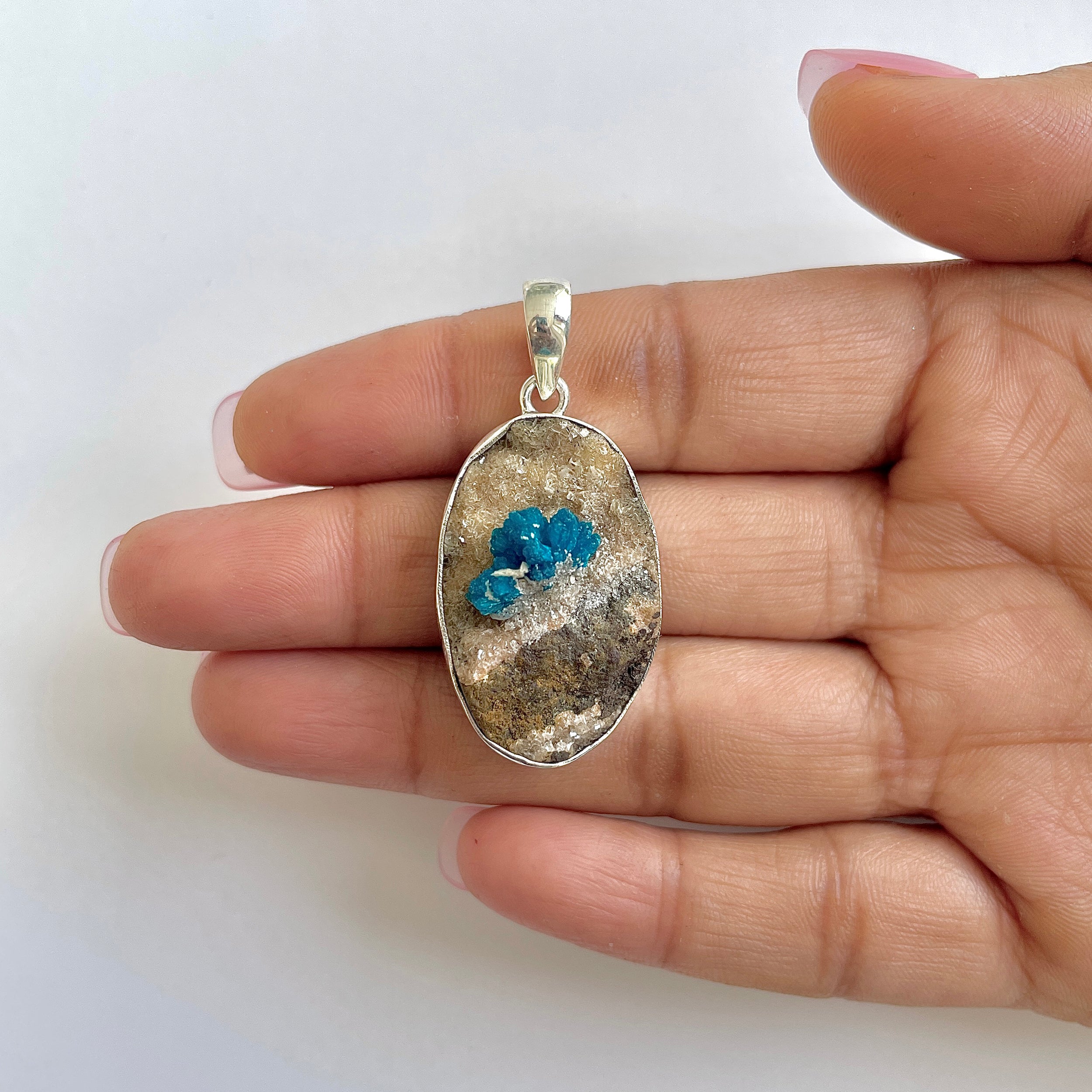 Cavansite Pendant-(CVS-1-24)