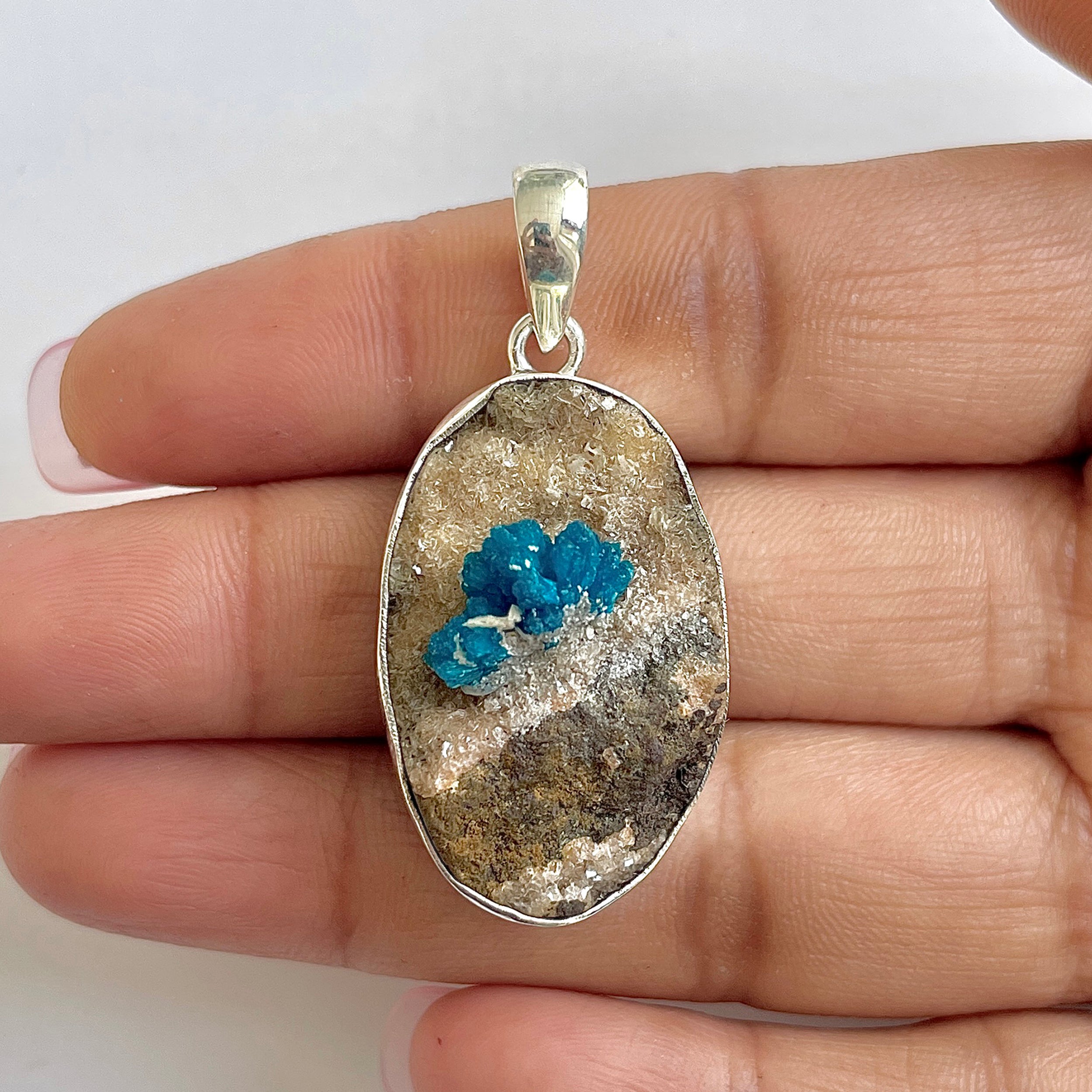 Cavansite Pendant-(CVS-1-24)