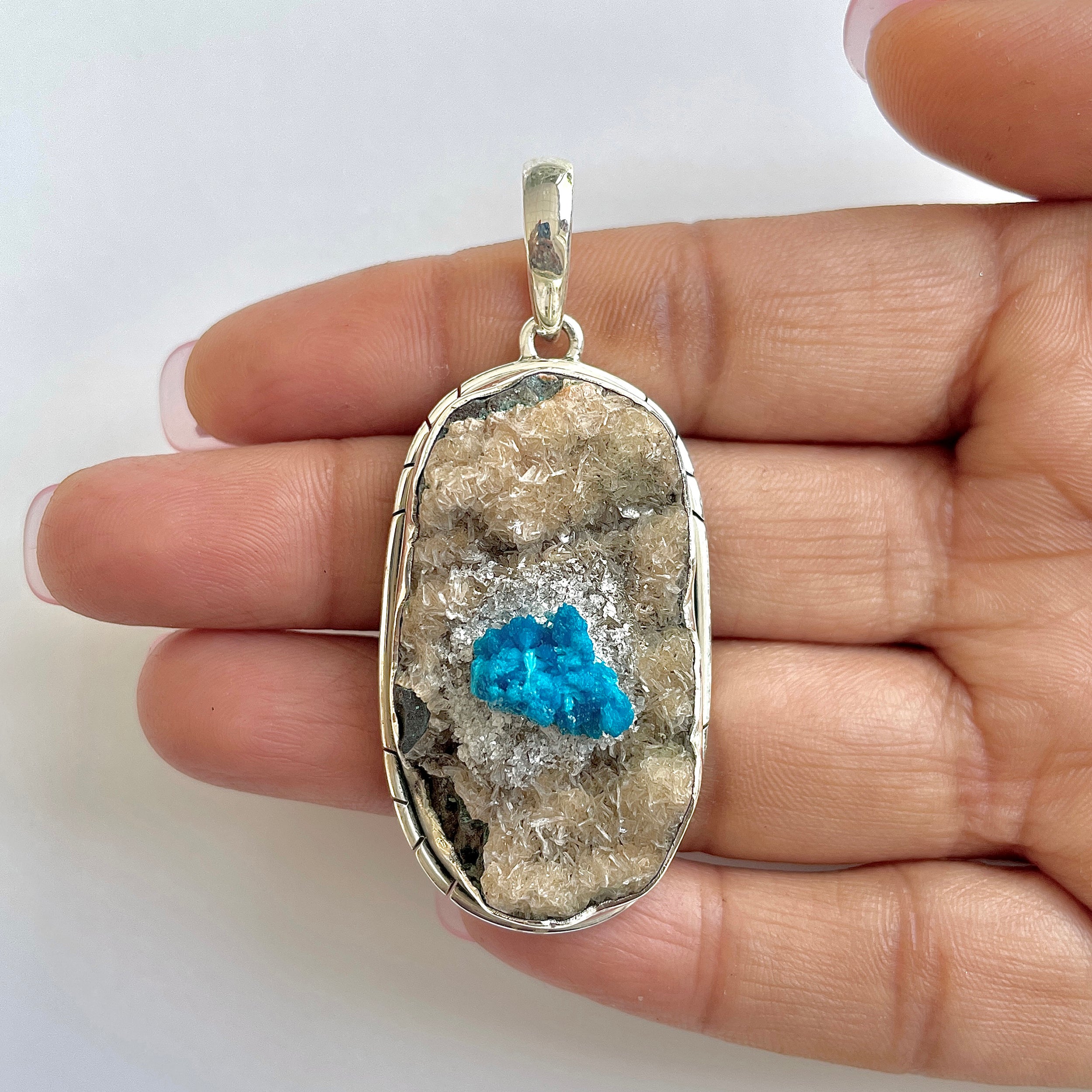 Cavansite Pendant-(CVS-1-8)