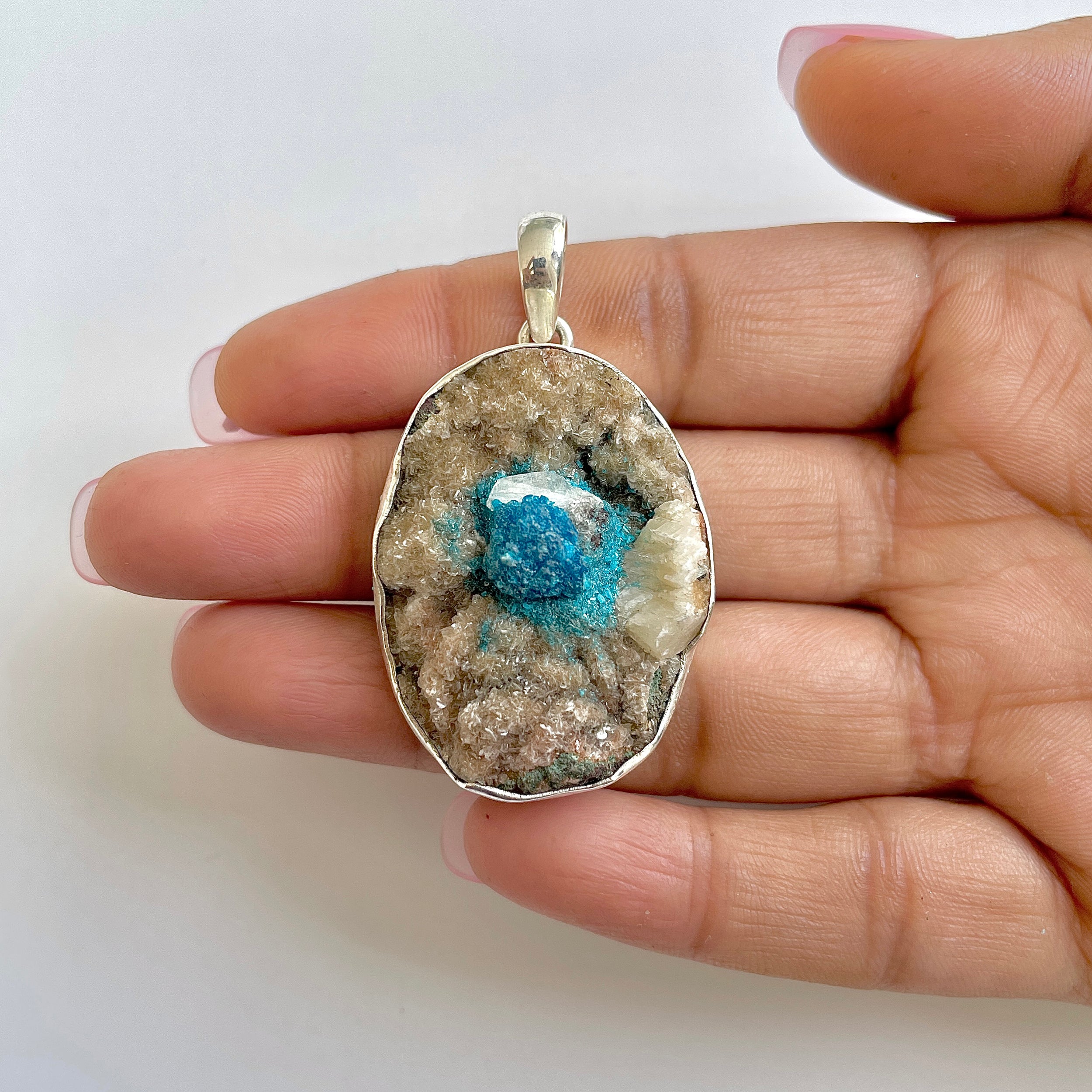 Cavansite Pendant-(CVS-1-9)